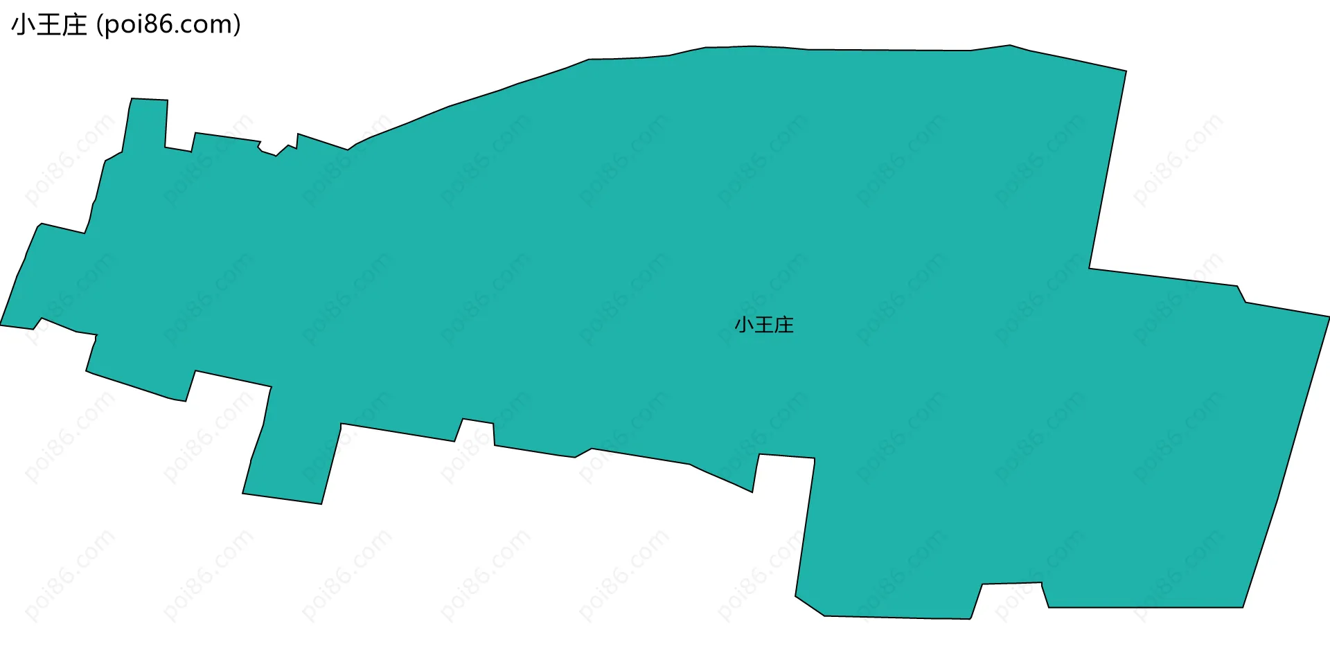 小王庄边界地图