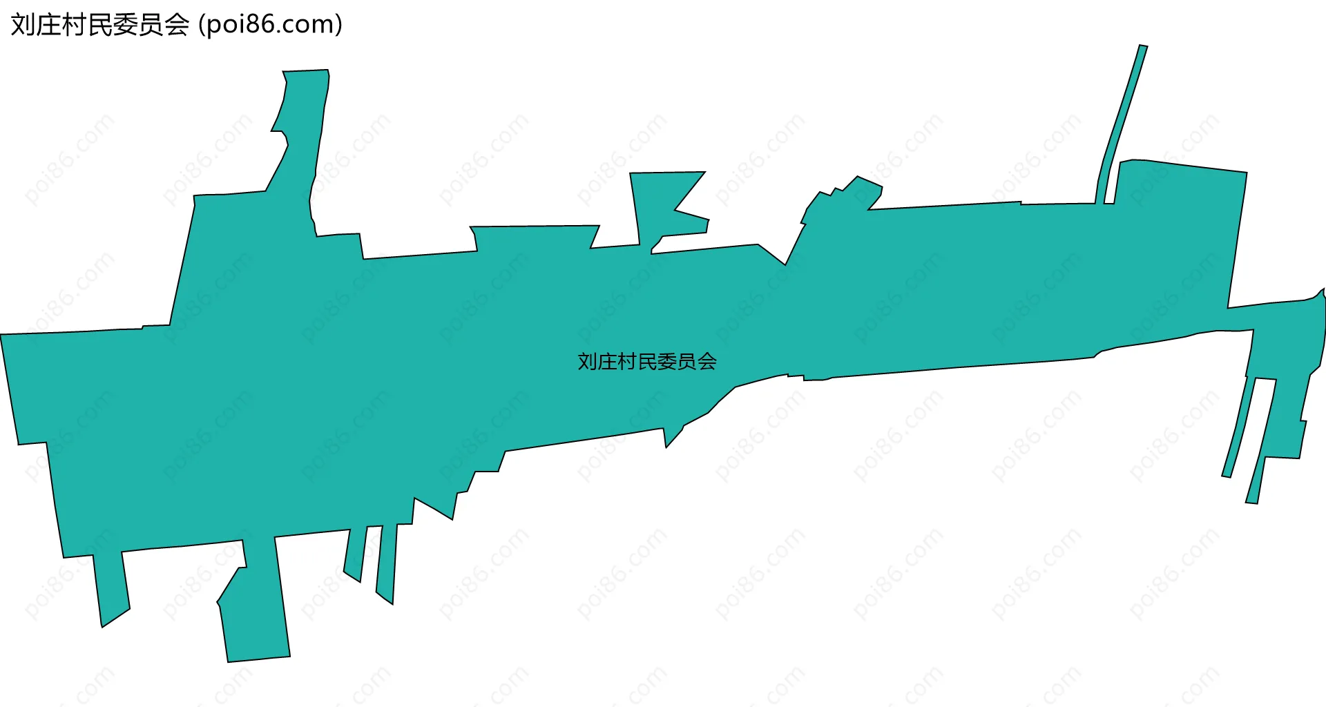 刘庄村民委员会边界地图