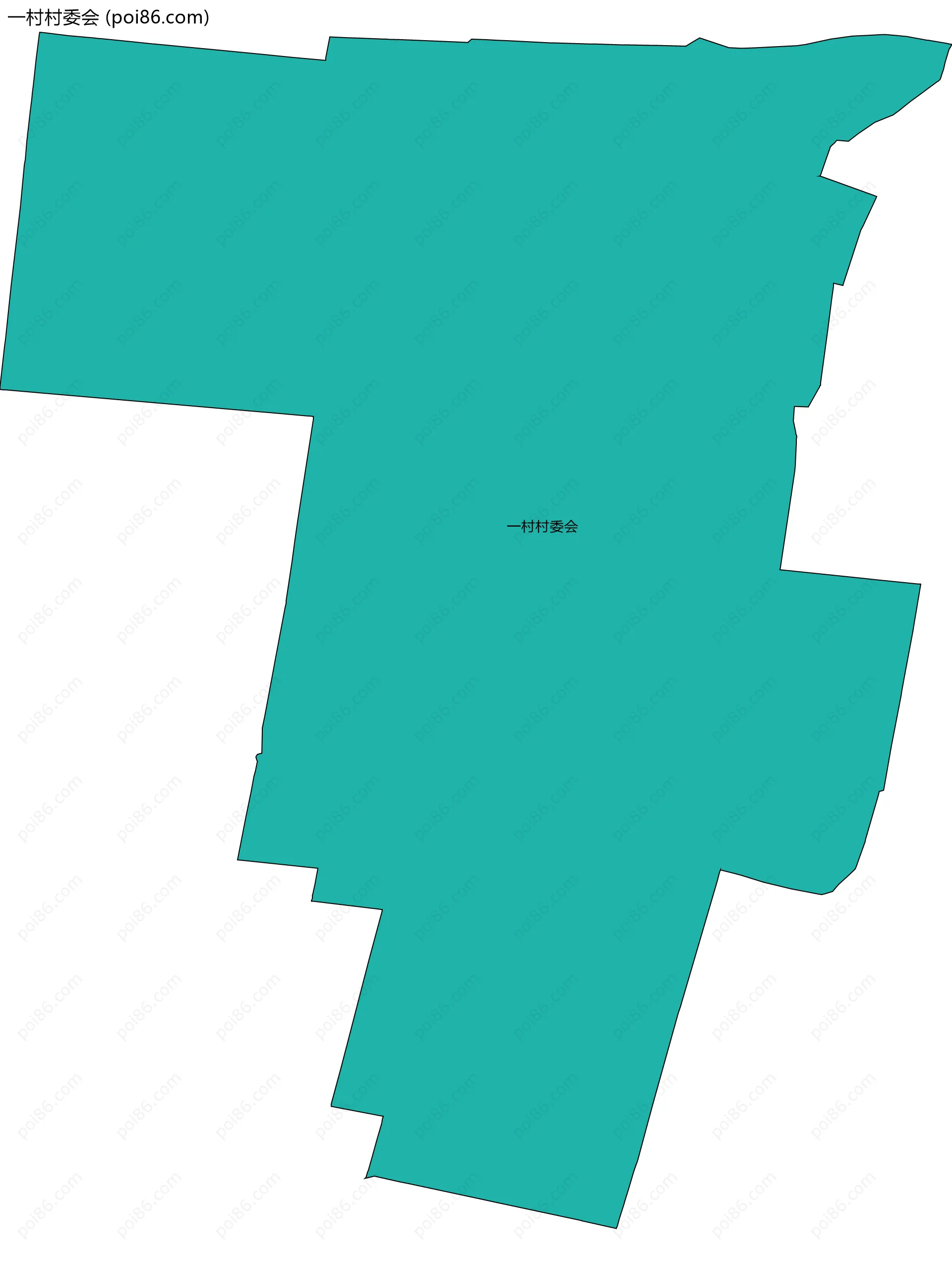 一村村委会边界地图