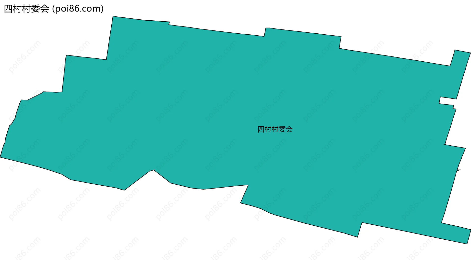 四村村委会边界地图