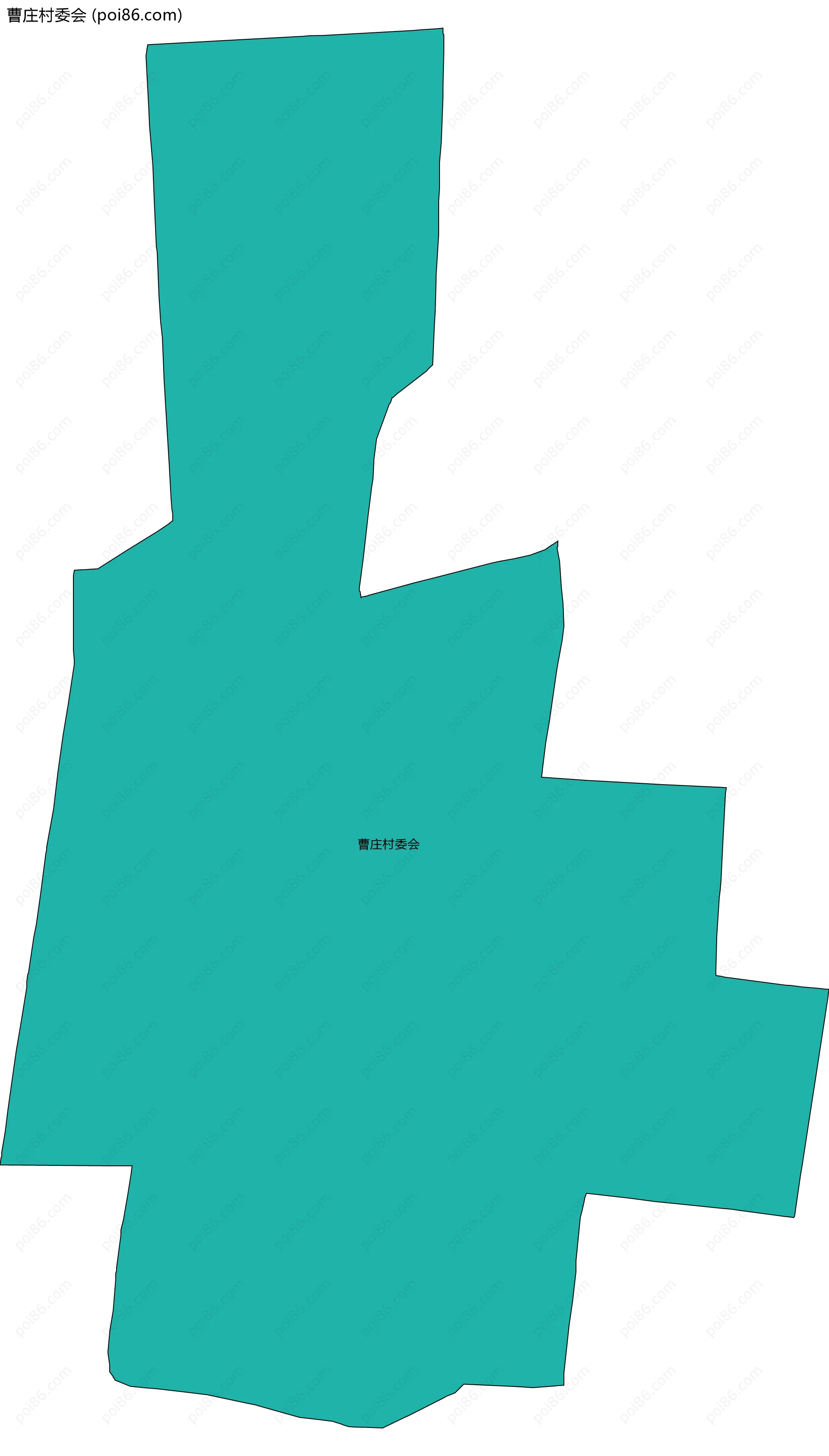 曹庄村委会边界地图