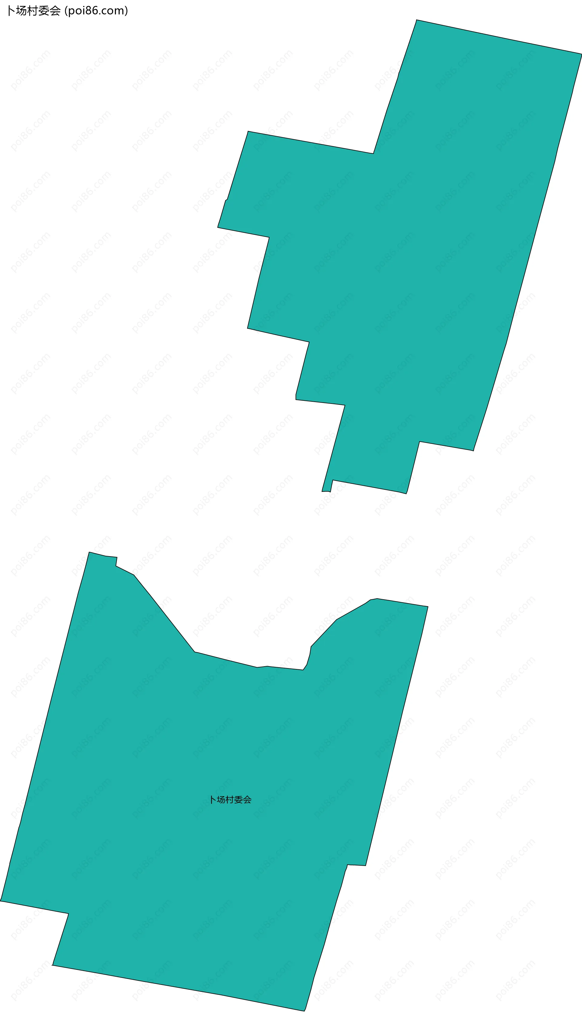 卜场村委会边界地图