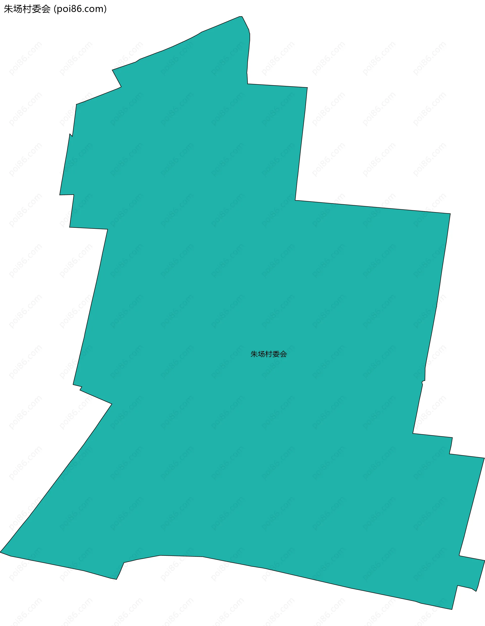 朱场村委会边界地图