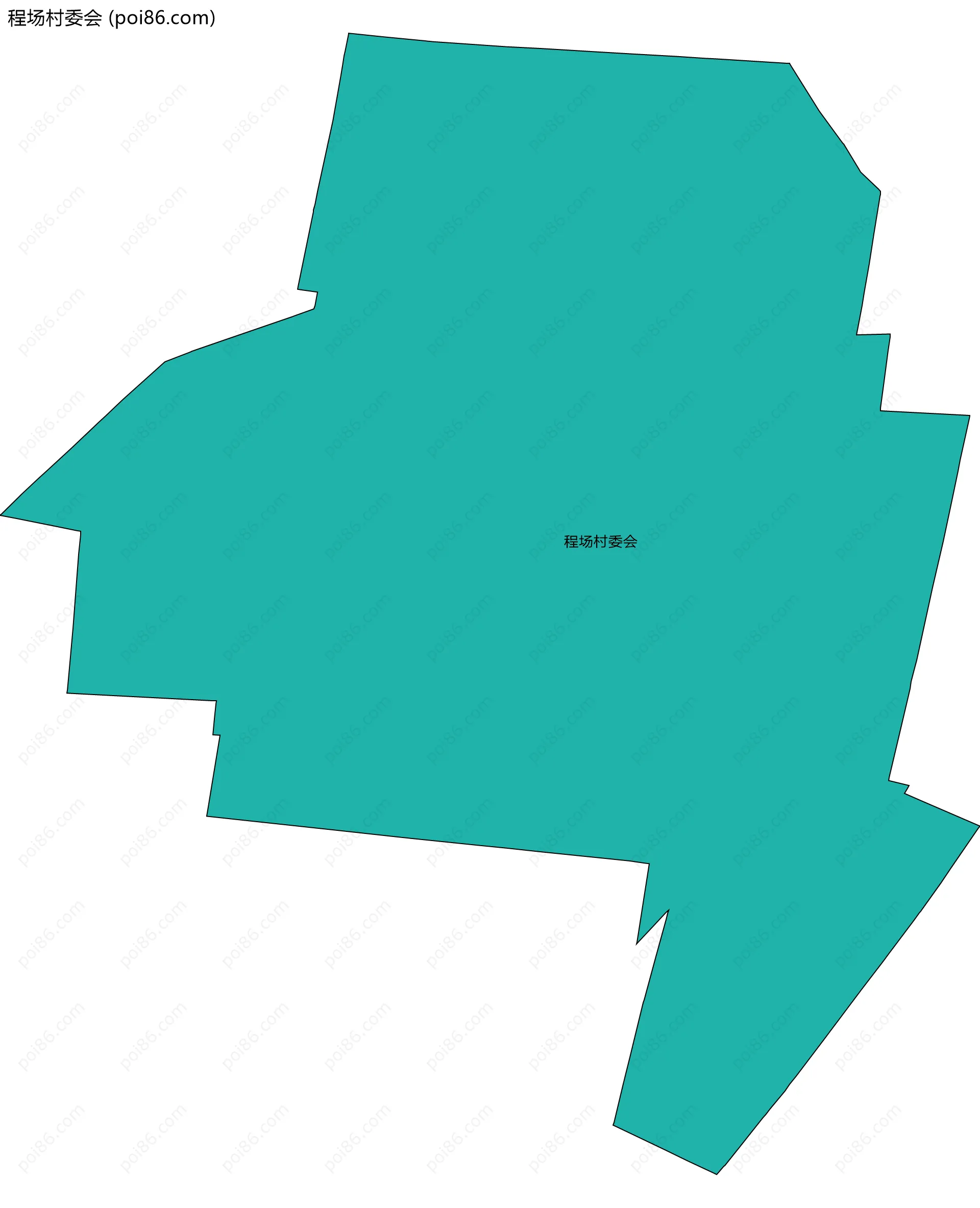 程场村委会边界地图