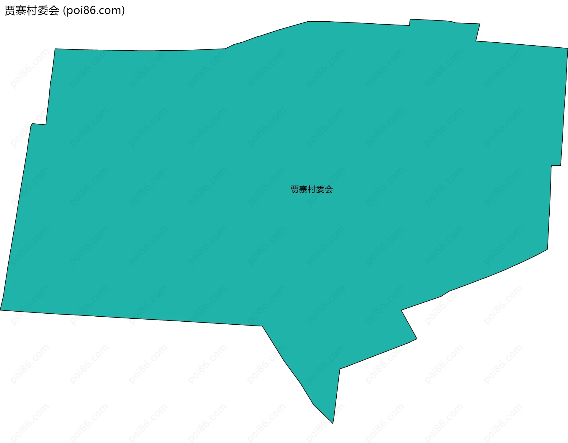 贾寨村委会边界地图