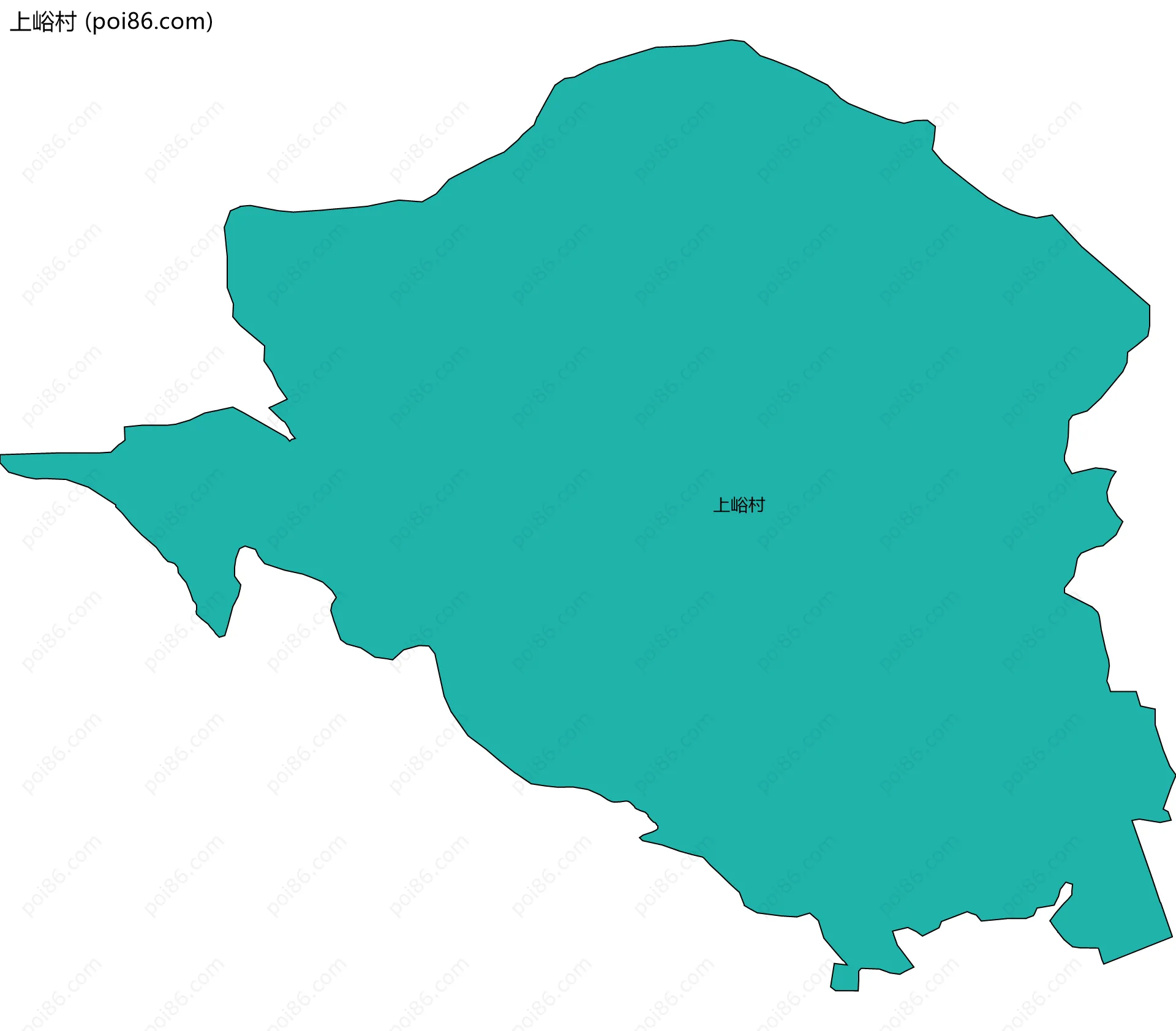 上峪村边界地图