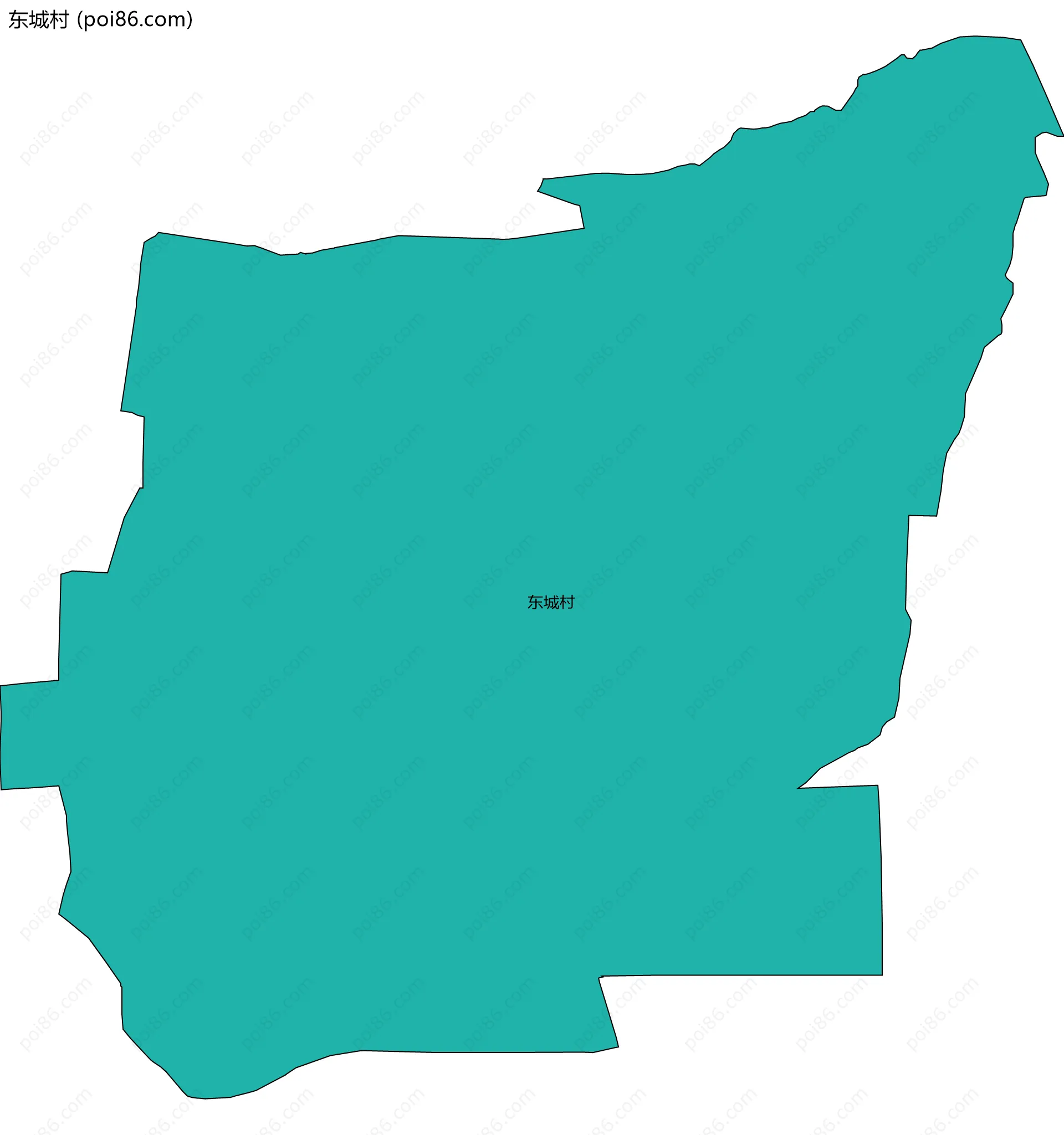 东城村边界地图