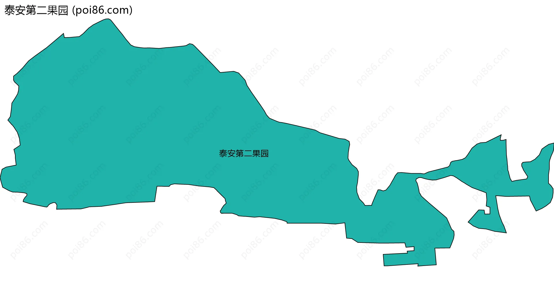 泰安第二果园边界地图