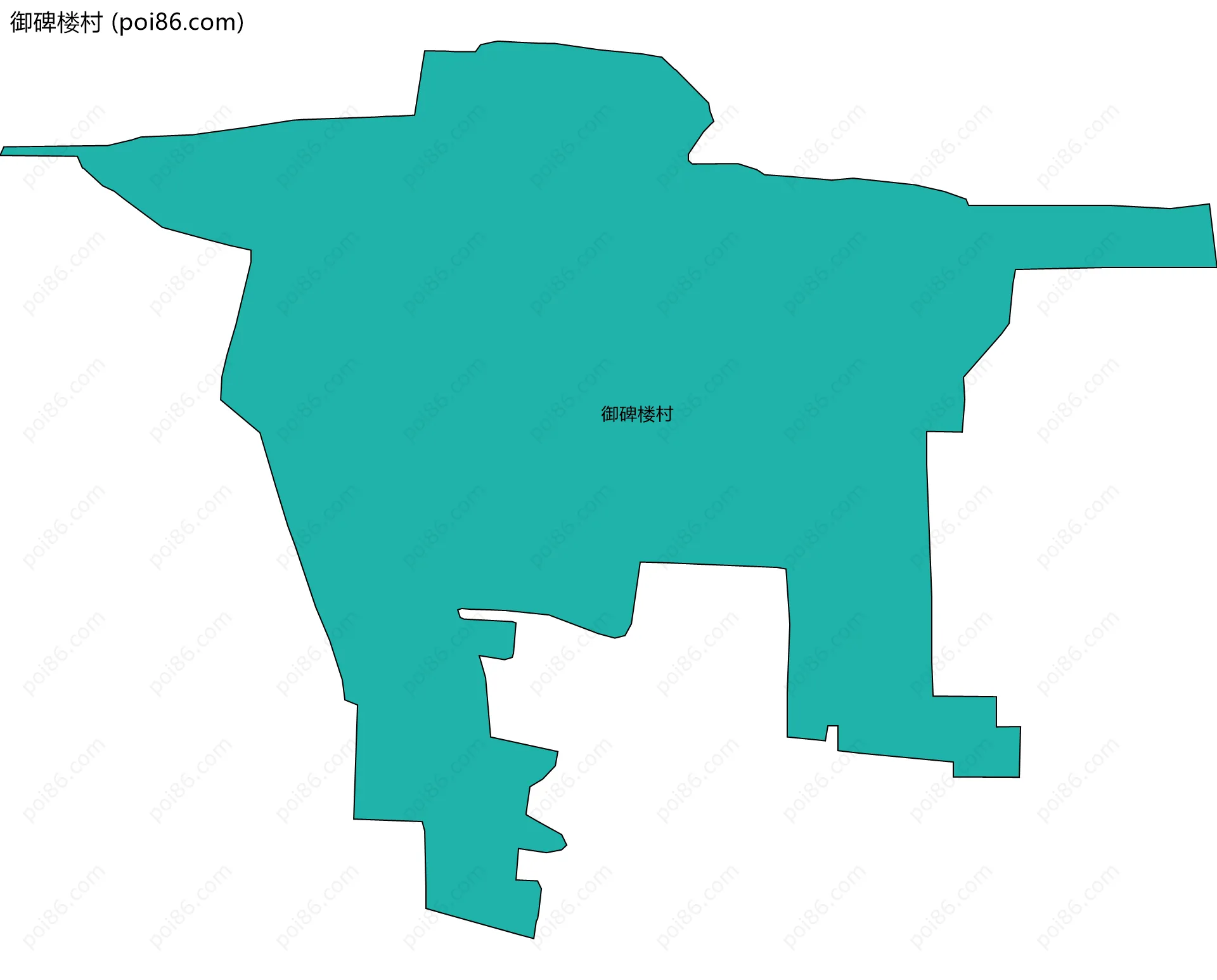 御碑楼村边界地图