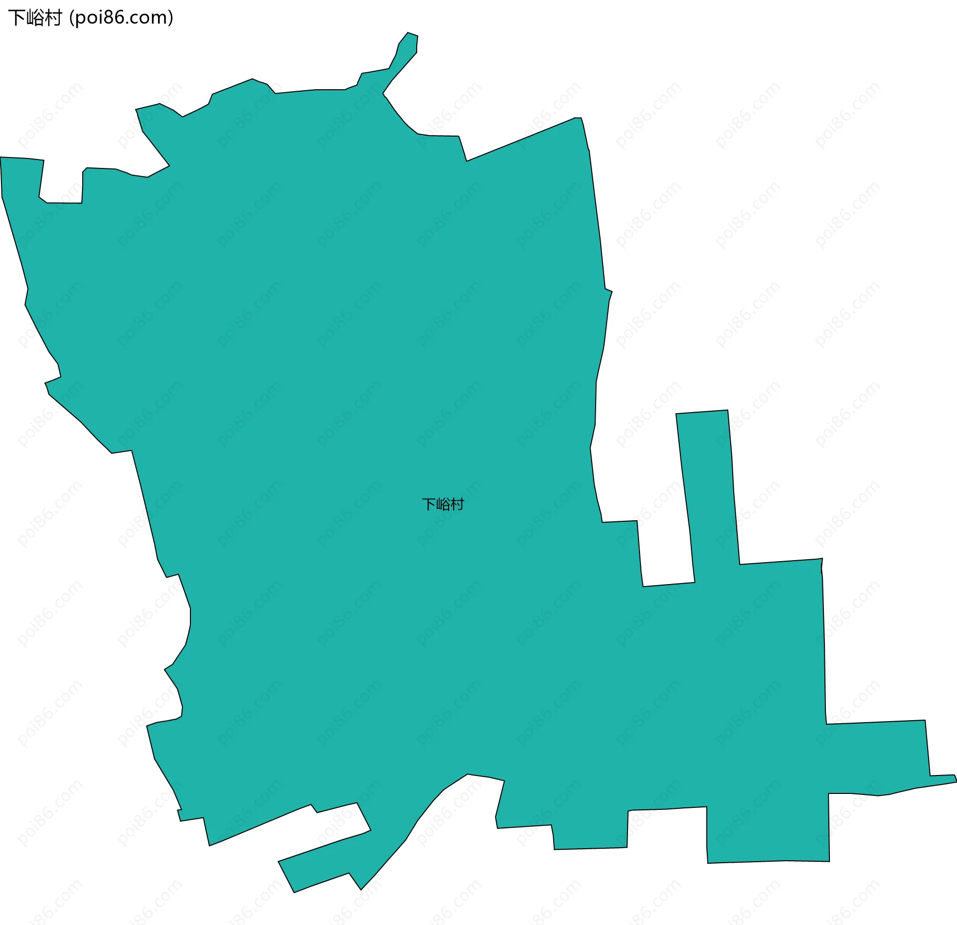 下峪村边界地图