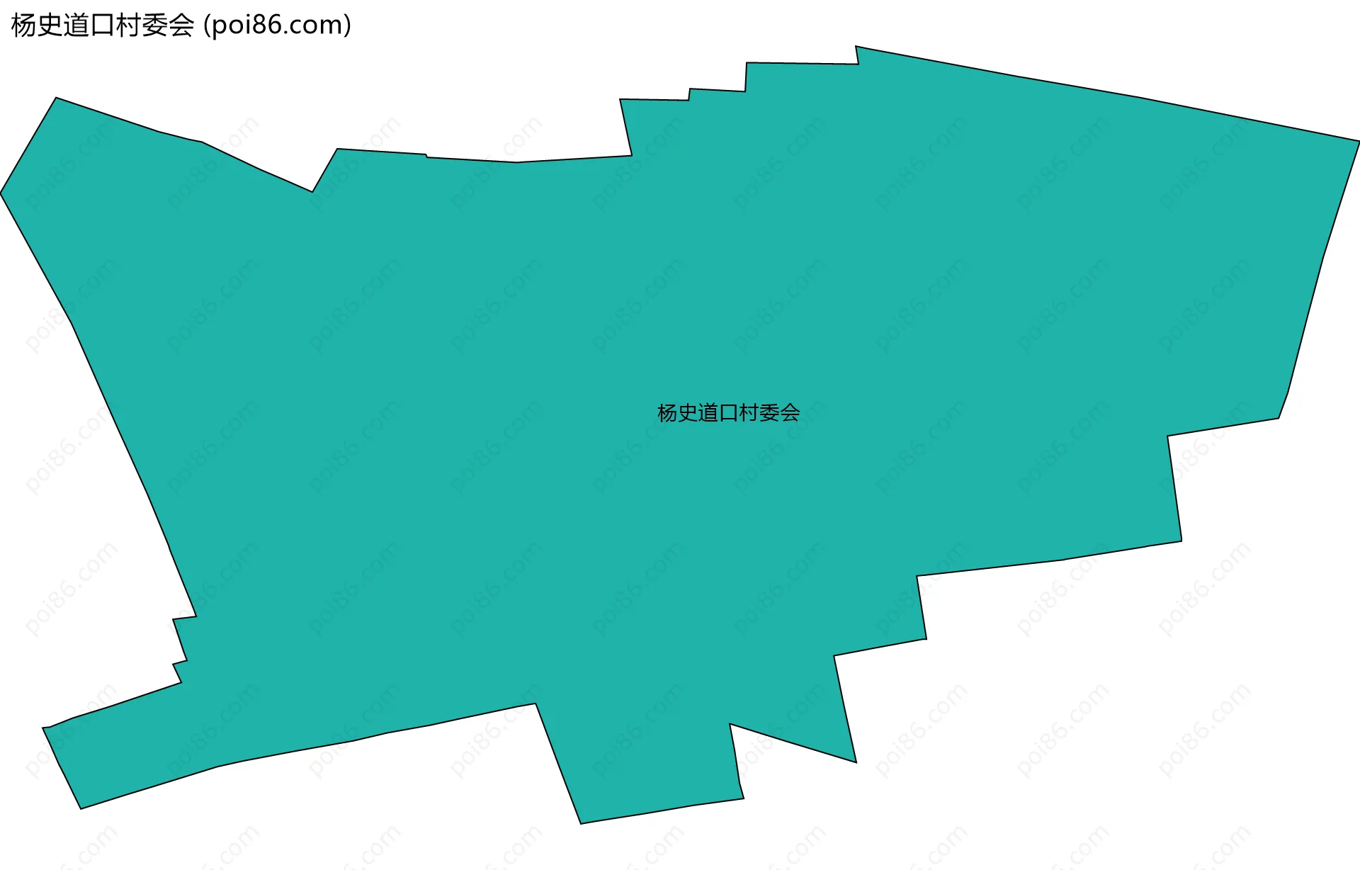 杨史道口村委会边界地图