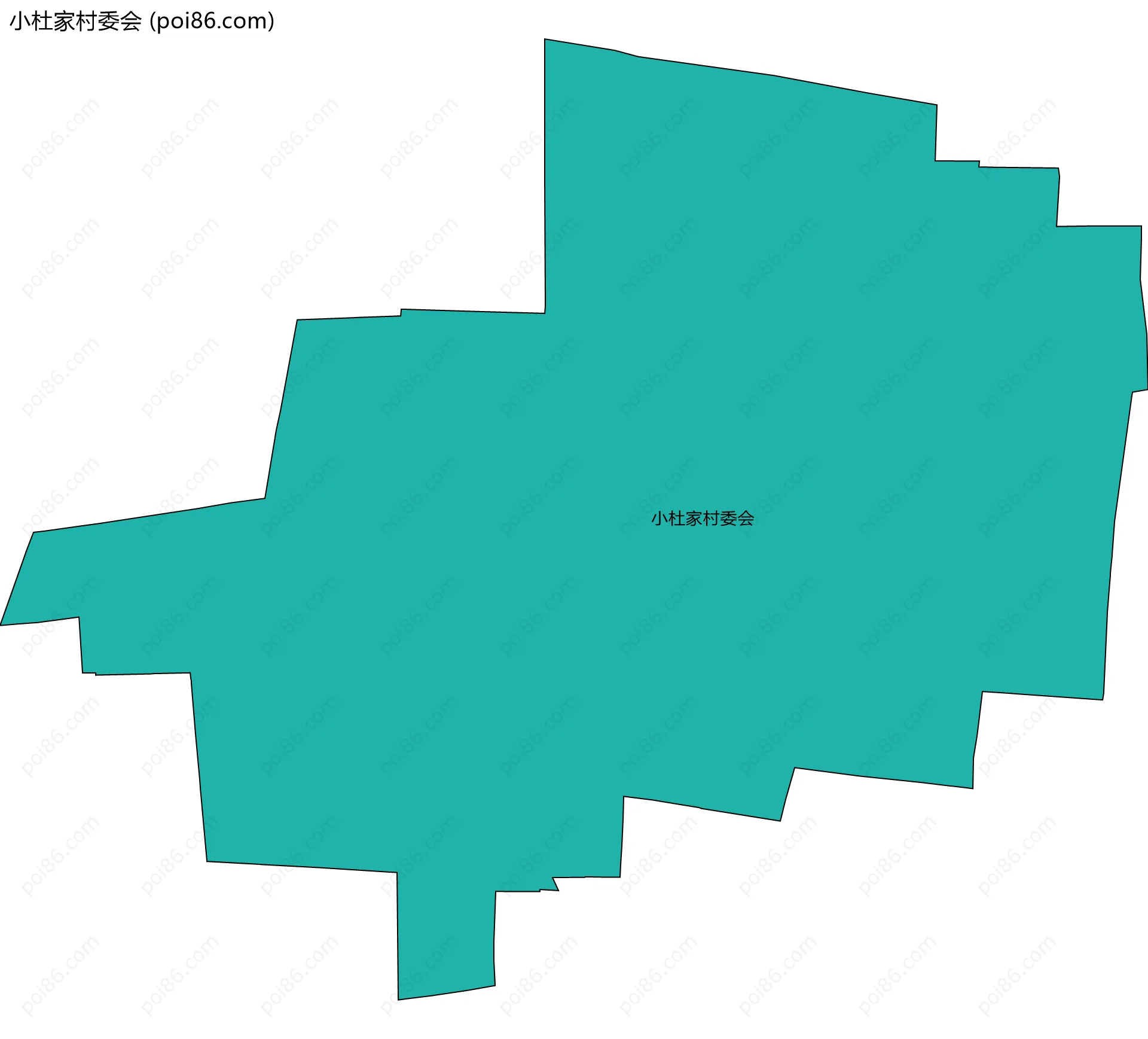 小杜家村委会边界地图