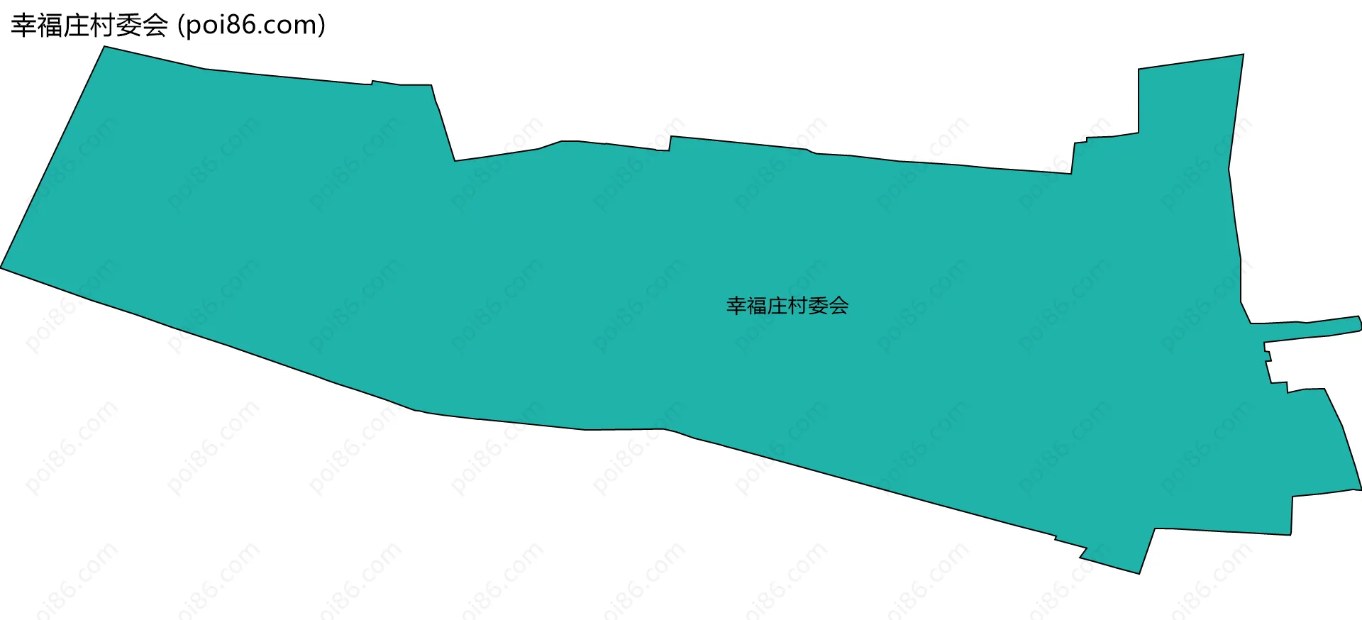 幸福庄村委会边界地图