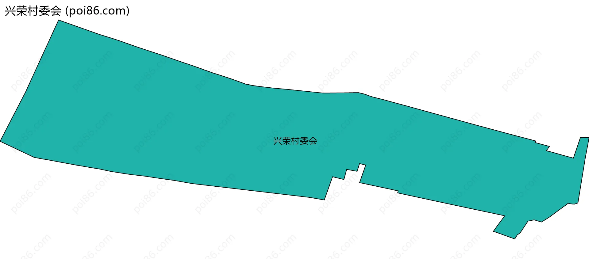 兴荣村委会边界地图