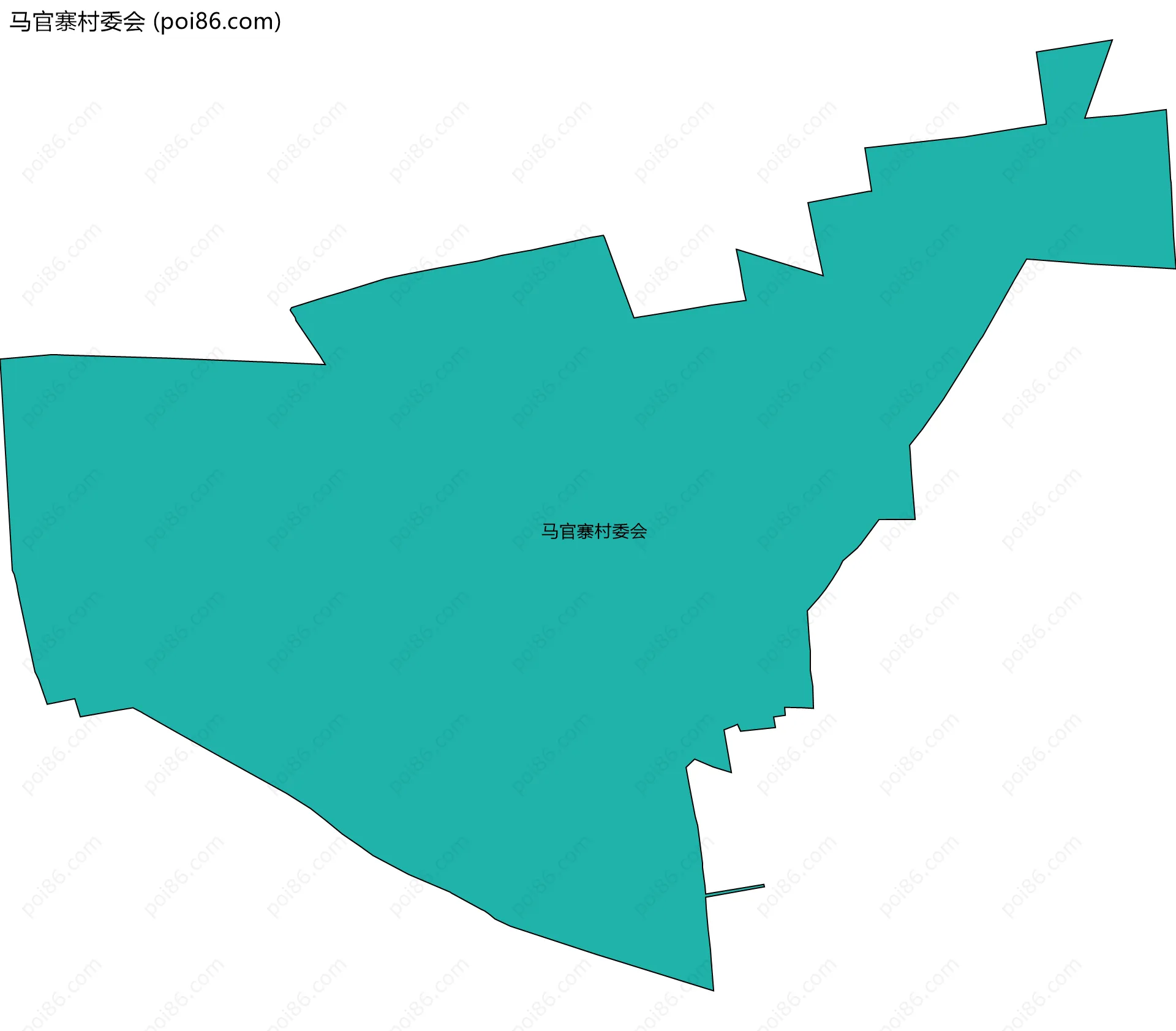 马官寨村委会边界地图