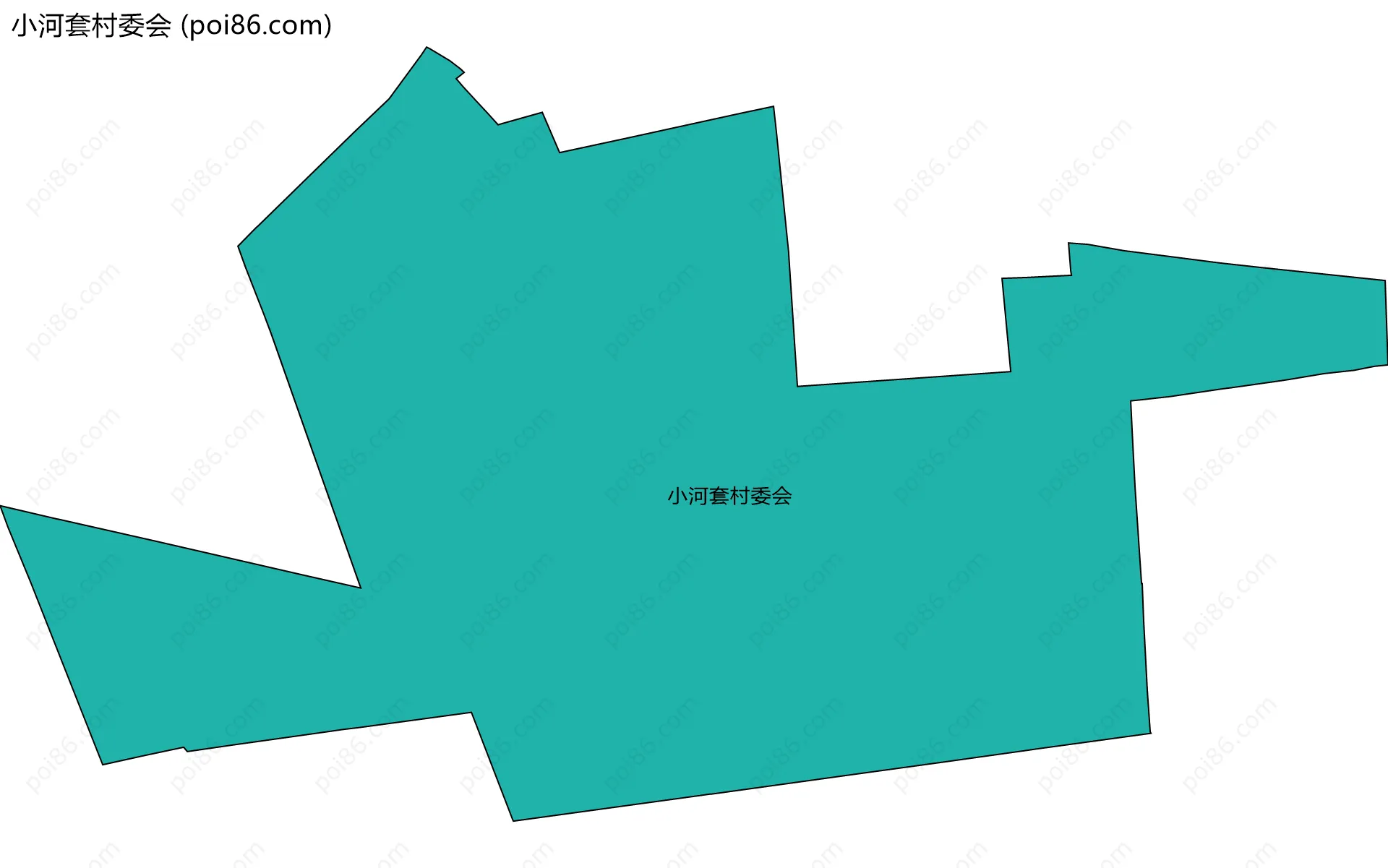 小河套村委会边界地图