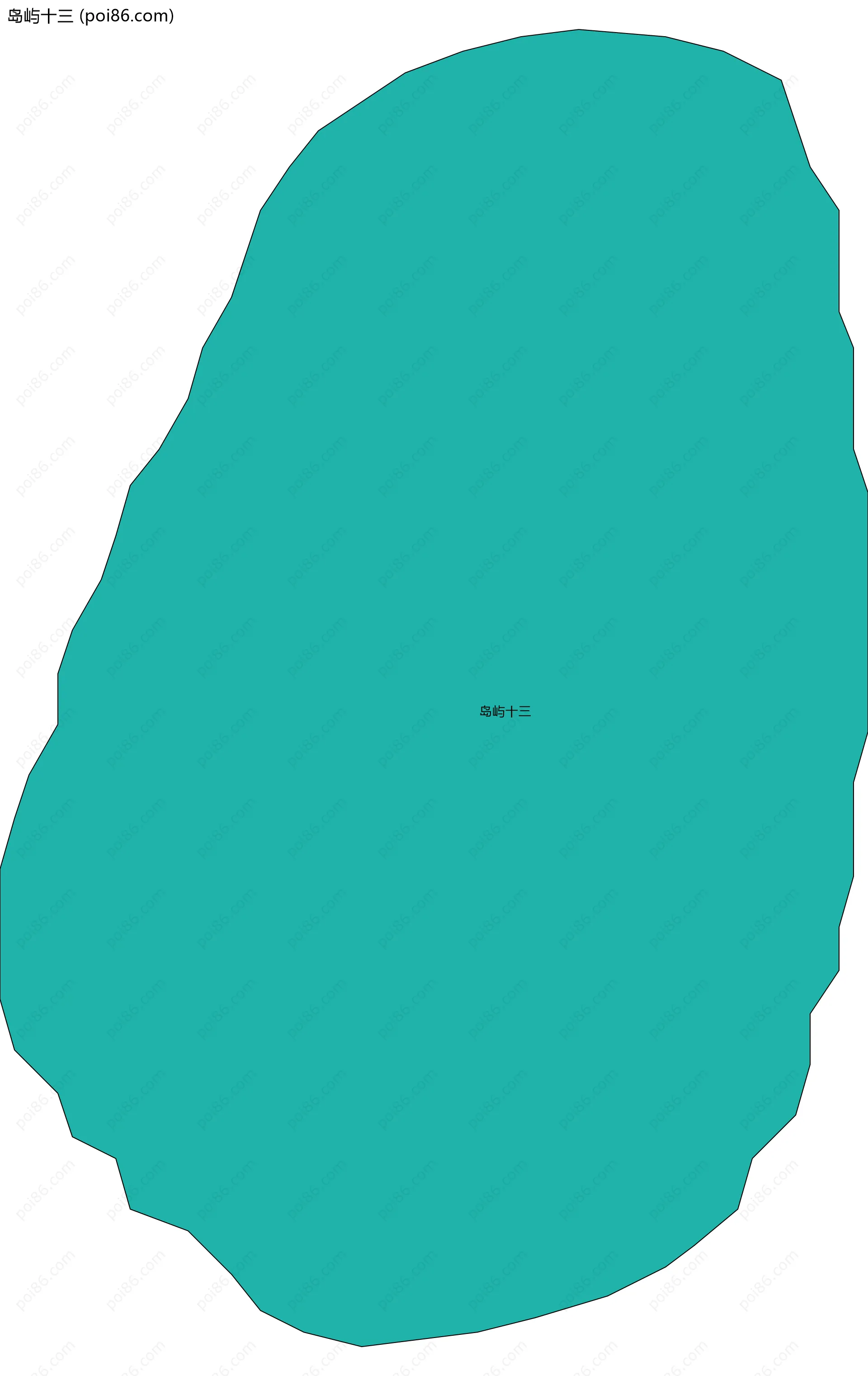 岛屿十三边界地图
