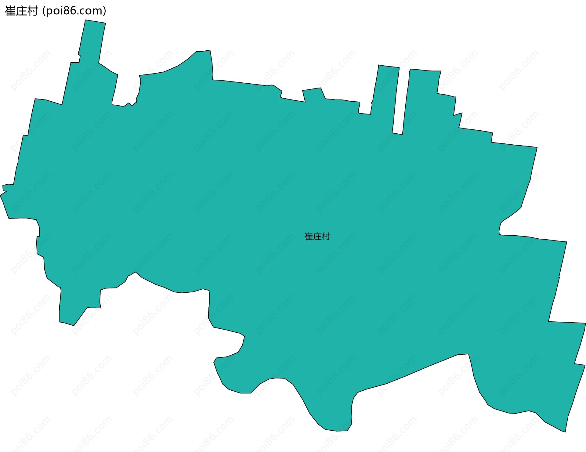 崔庄村边界地图