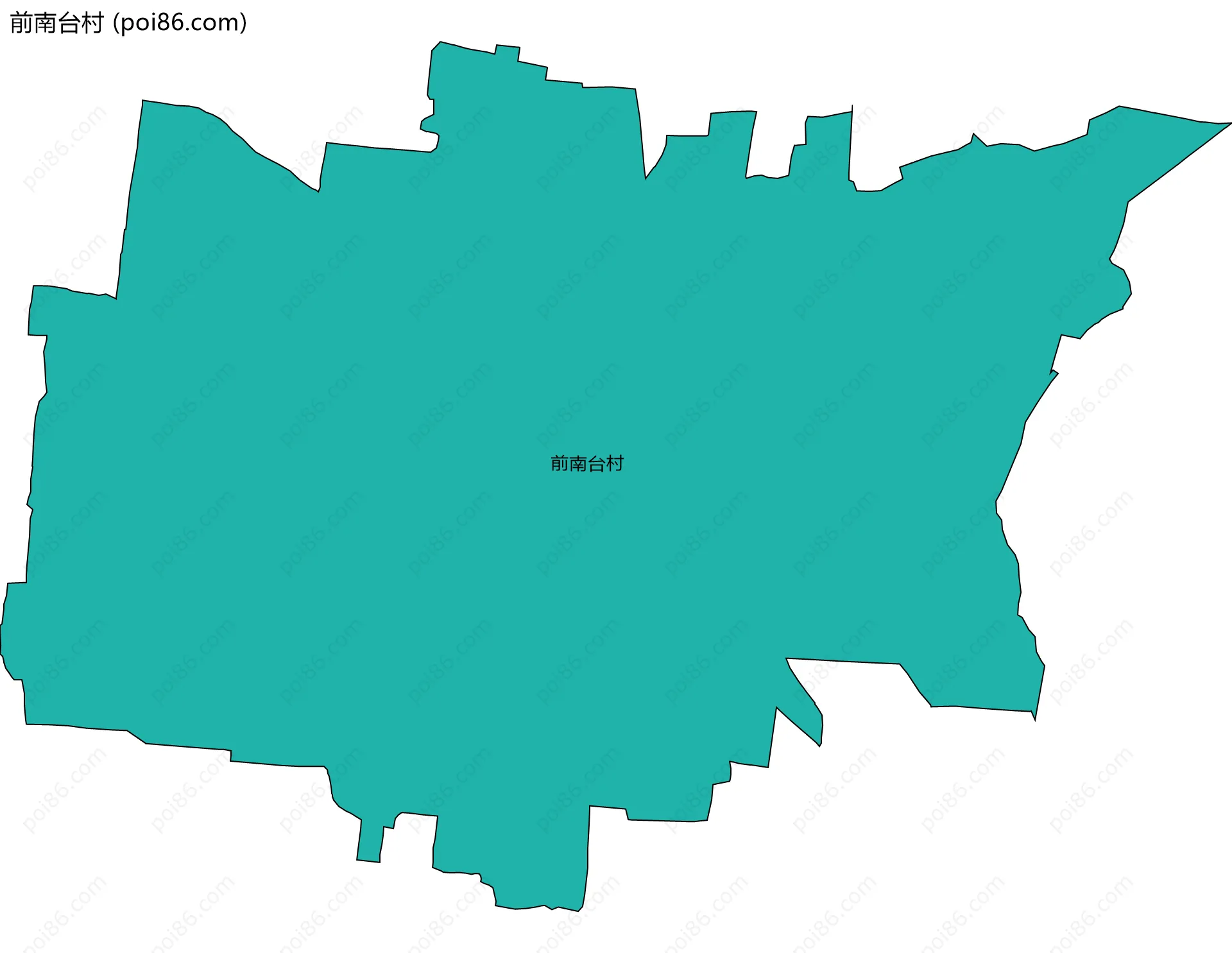 前南台村边界地图