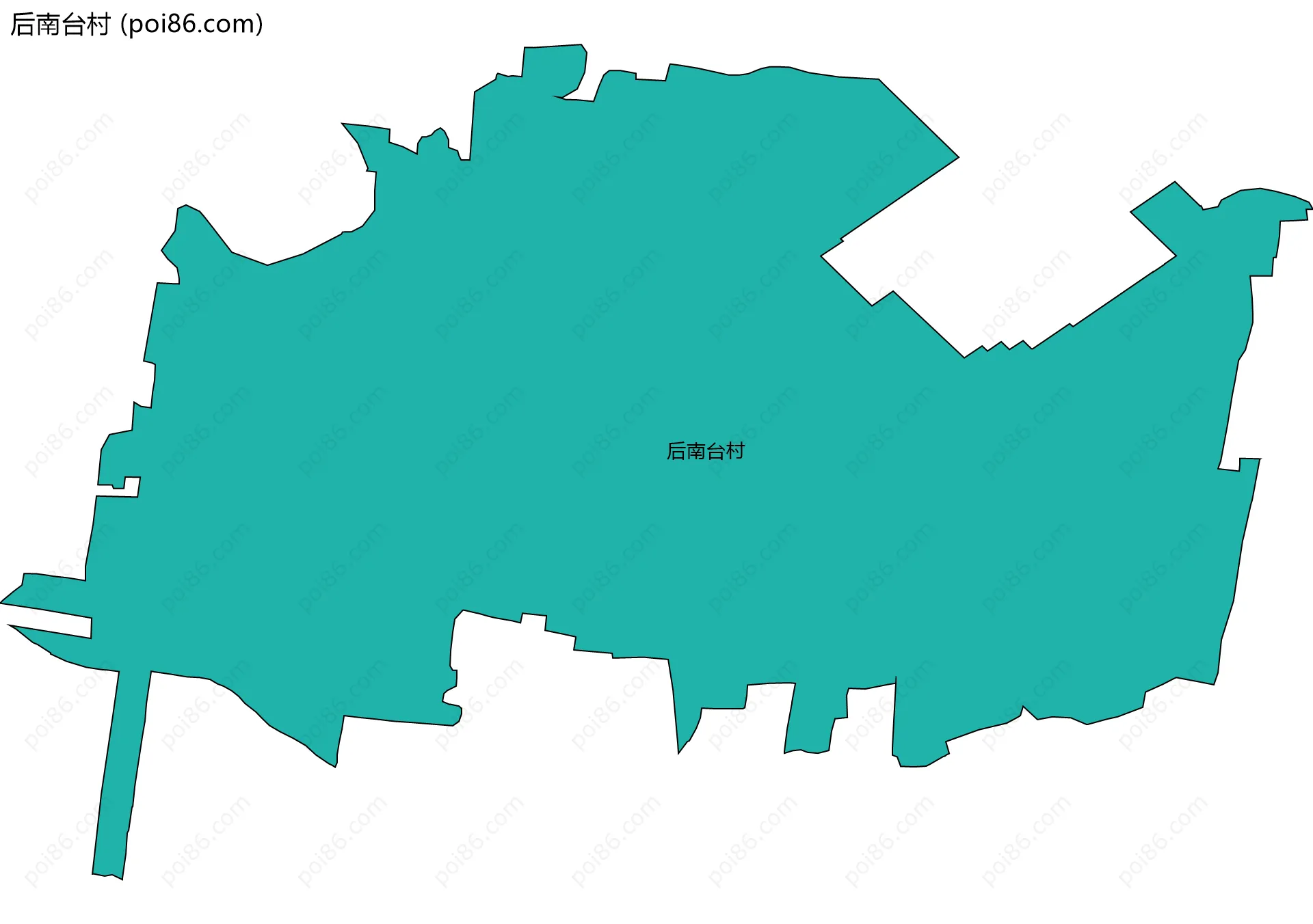 后南台村边界地图