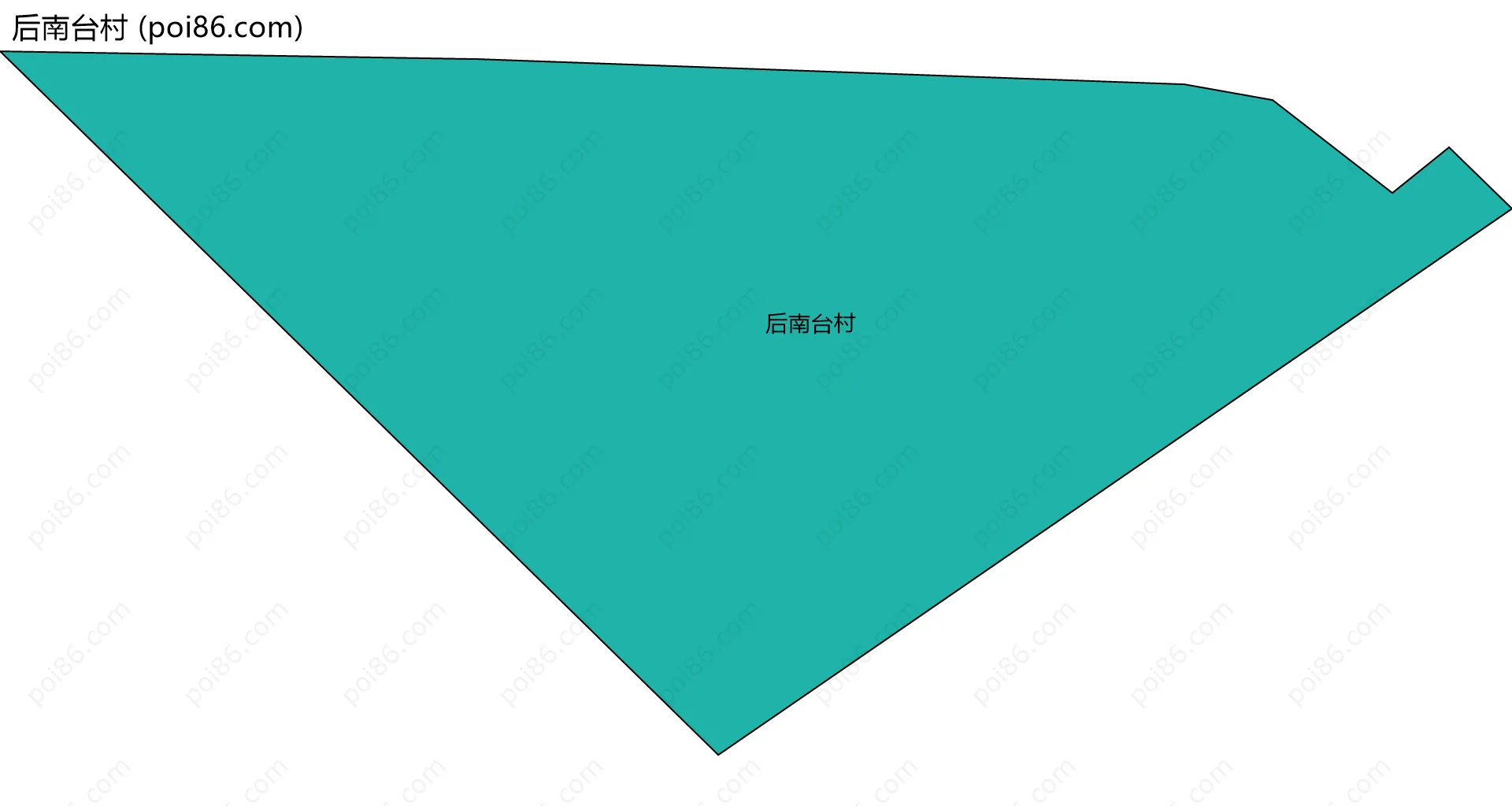 后南台村边界地图