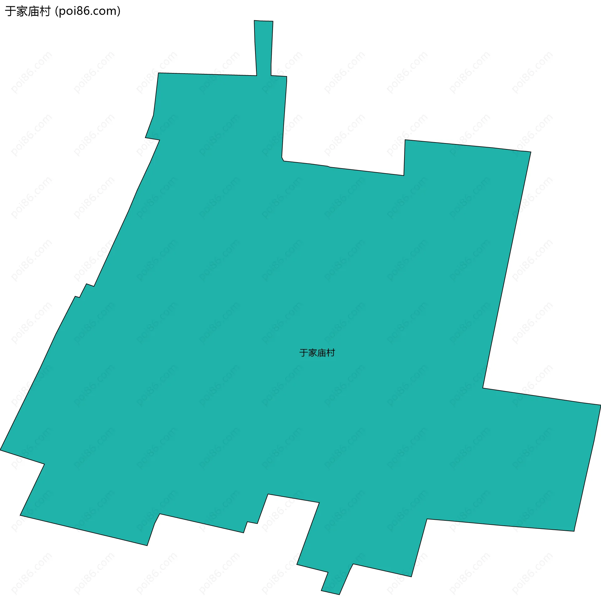 于家庙村边界地图