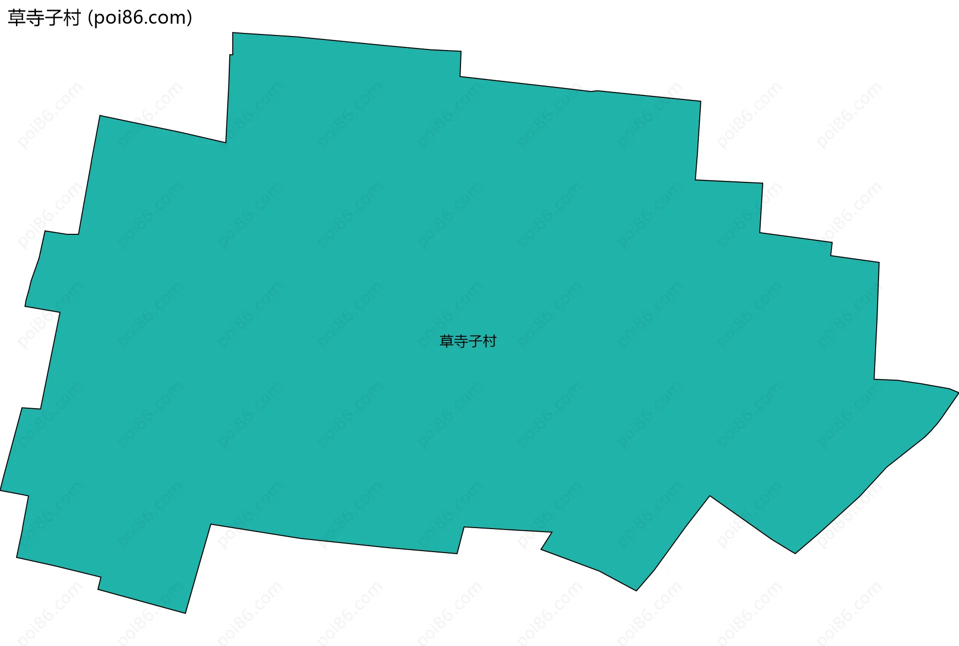 草寺子村边界地图