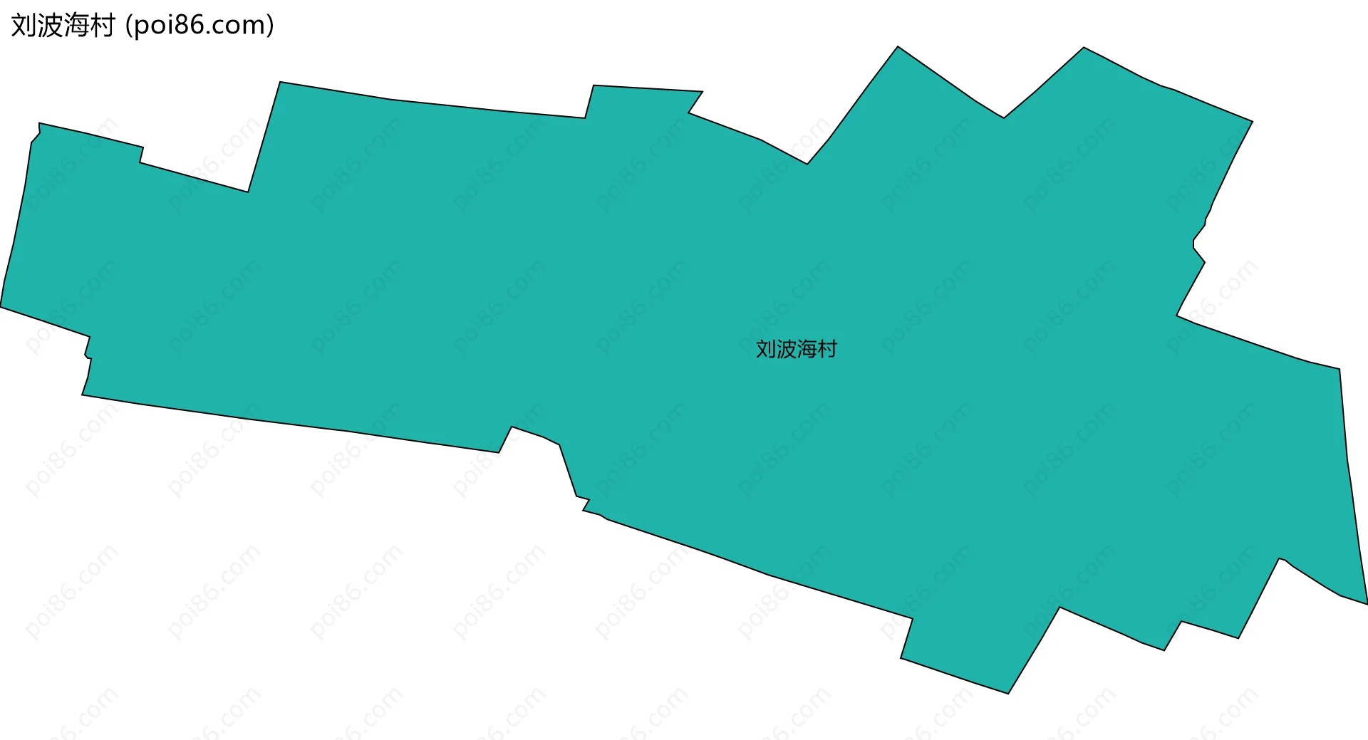 刘波海村边界地图