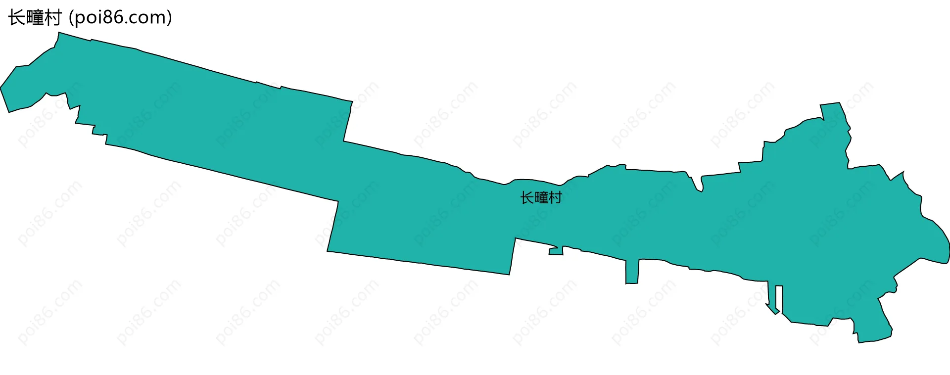 长疃村边界地图