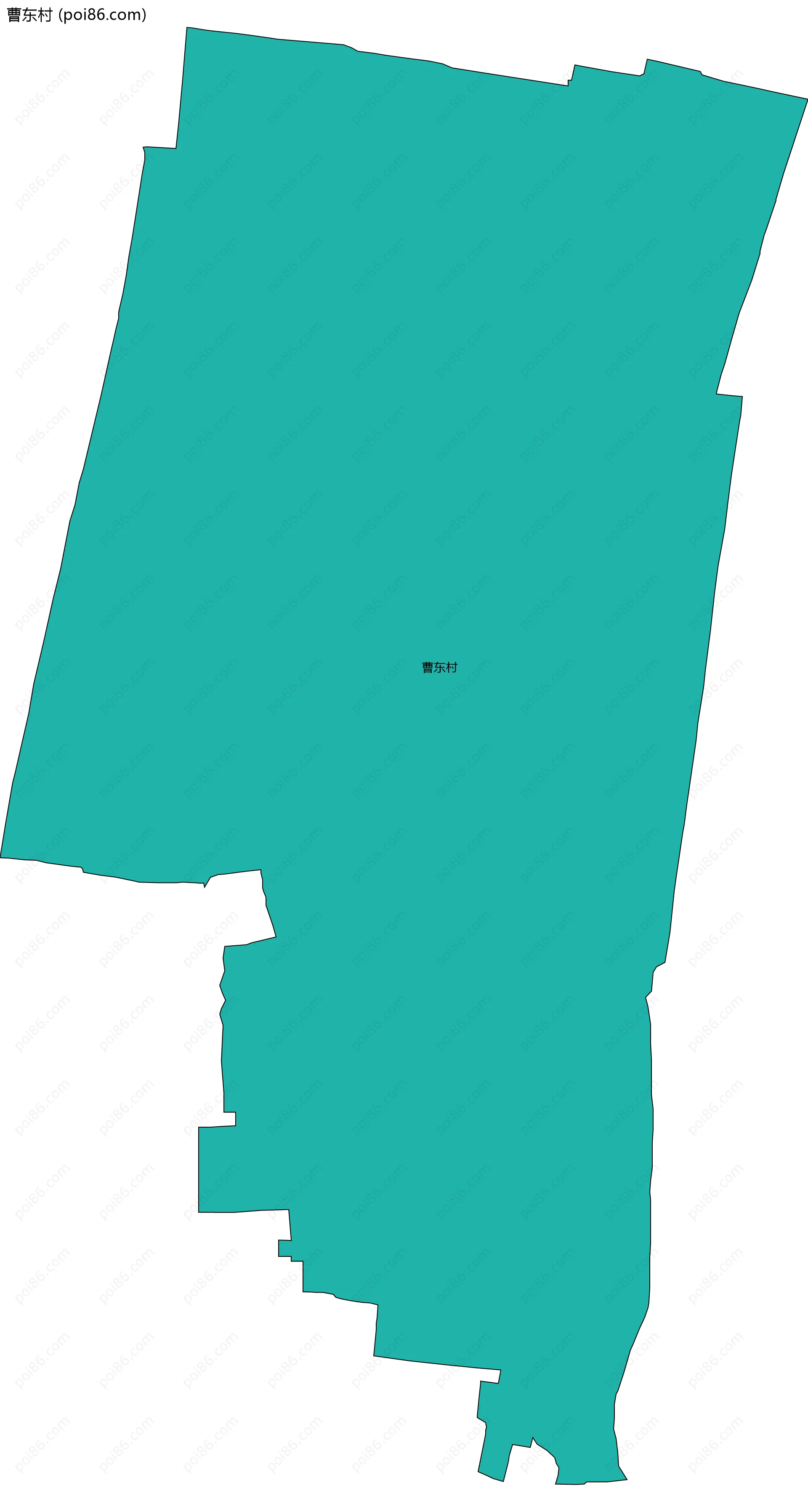 曹东村边界地图