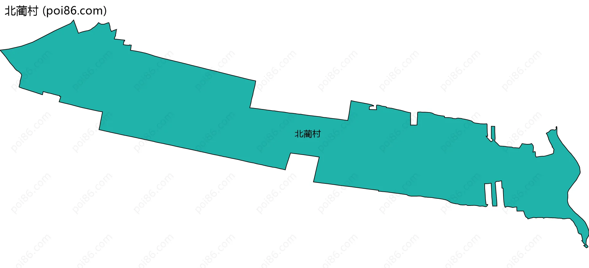 北蔺村边界地图