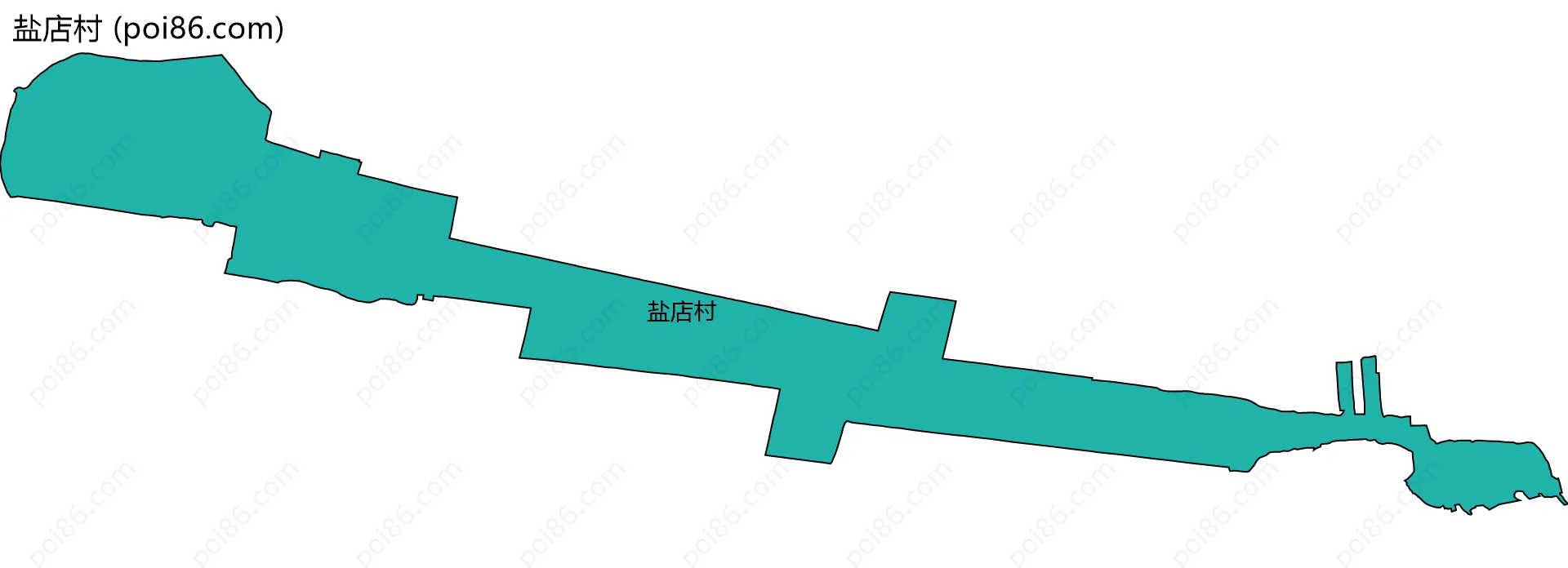 盐店村边界地图