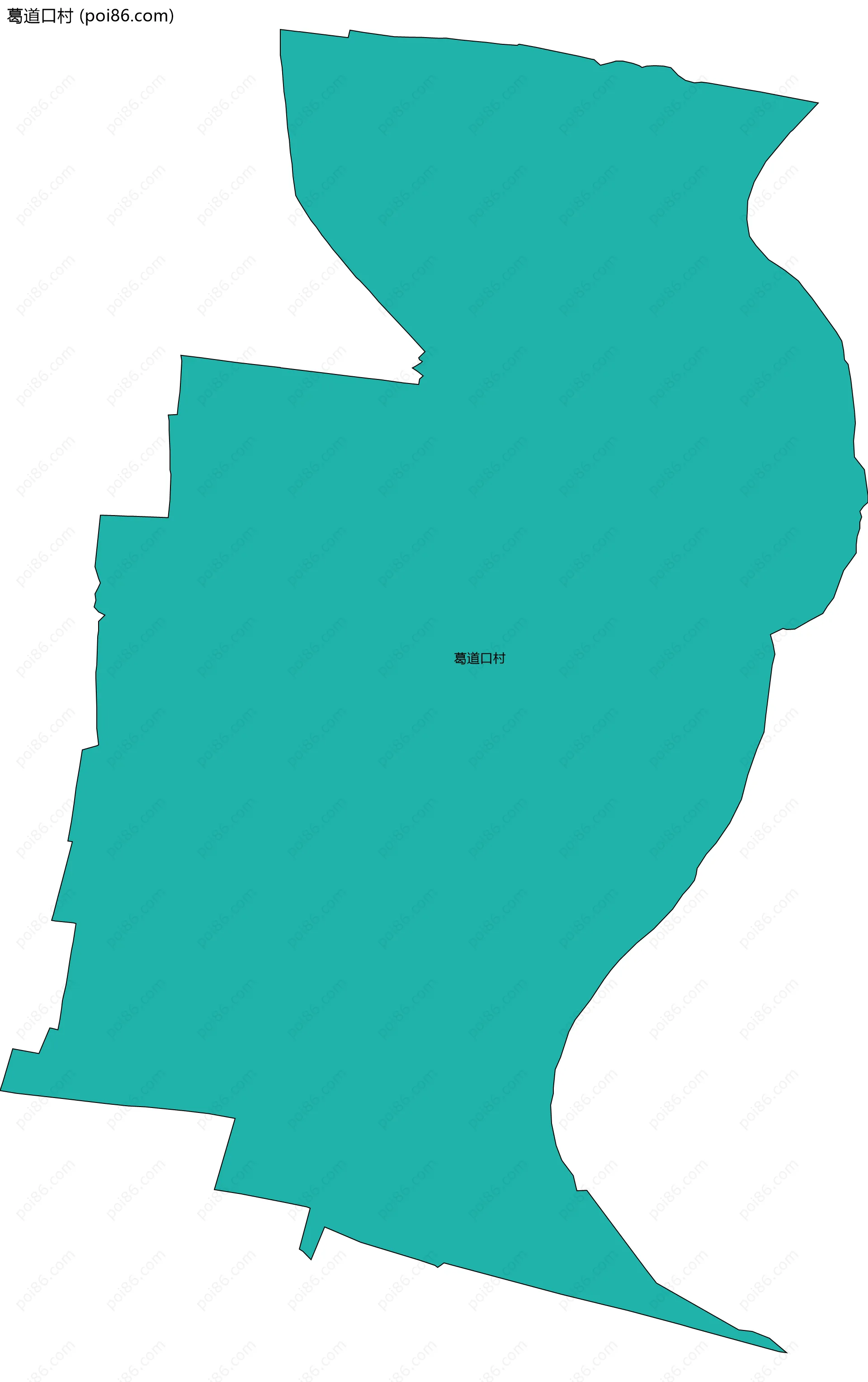 葛道口村边界地图