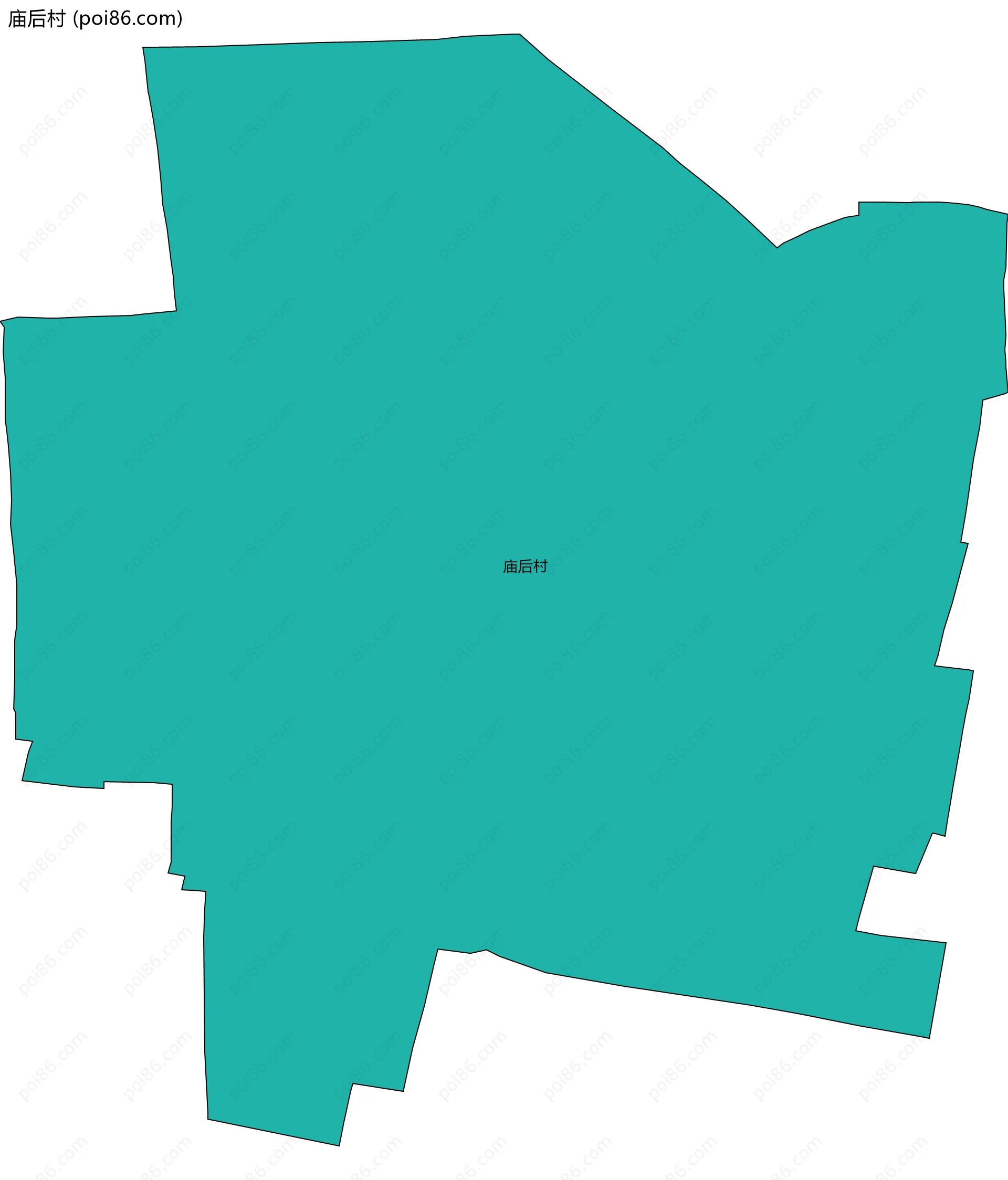 庙后村边界地图