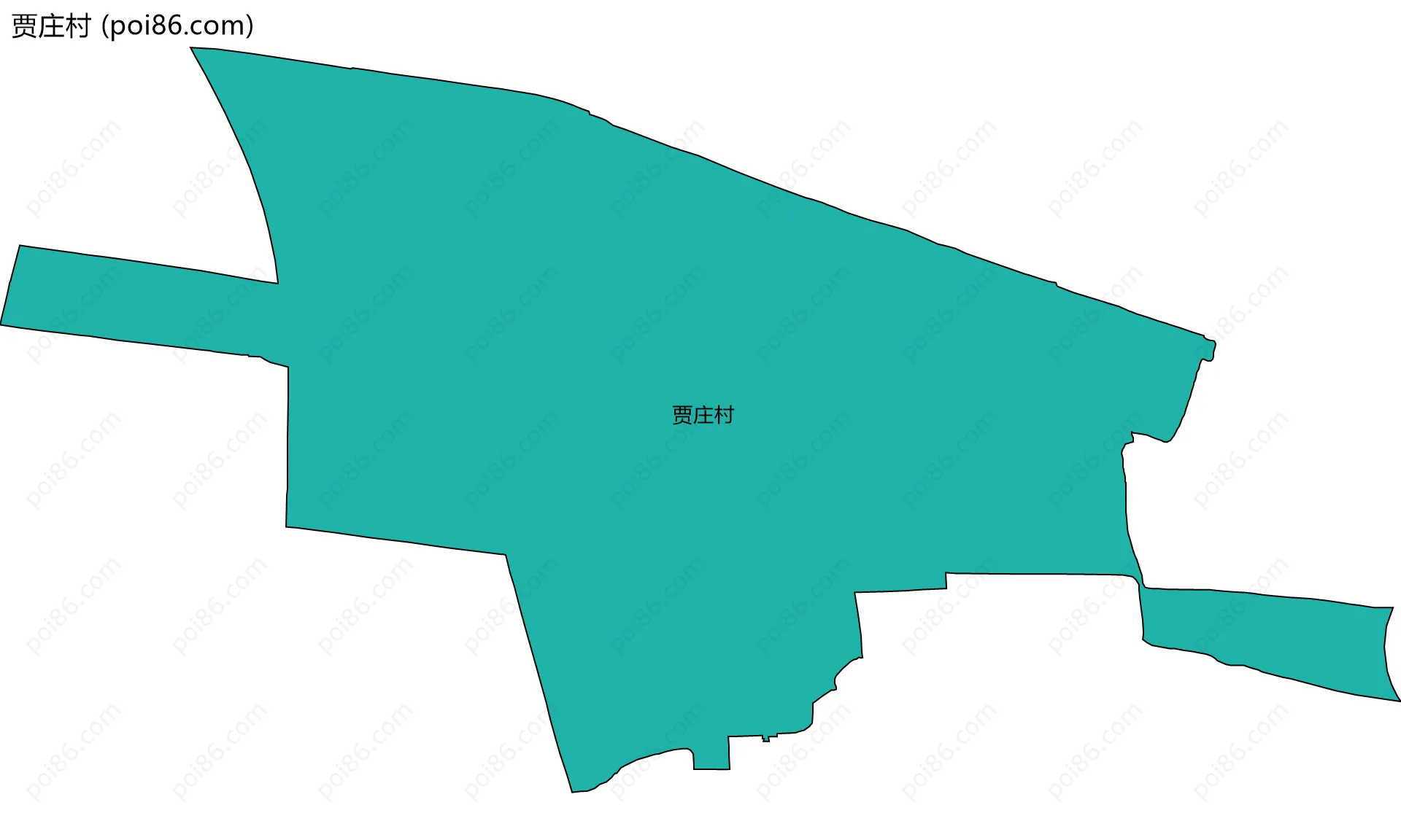 贾庄村边界地图