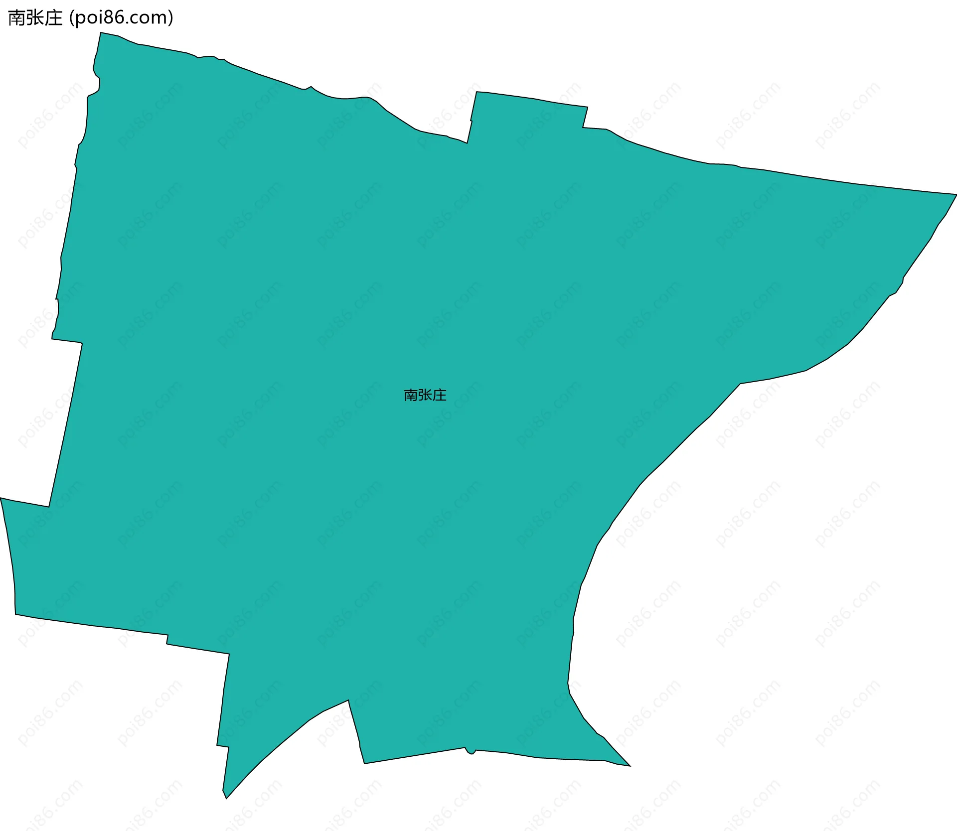 南张庄边界地图