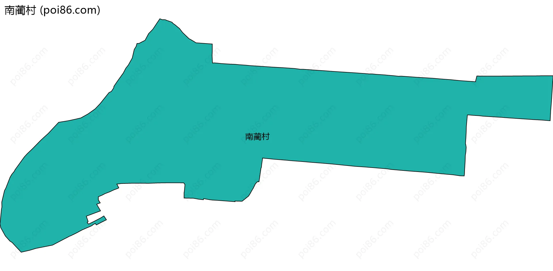 南蔺村边界地图