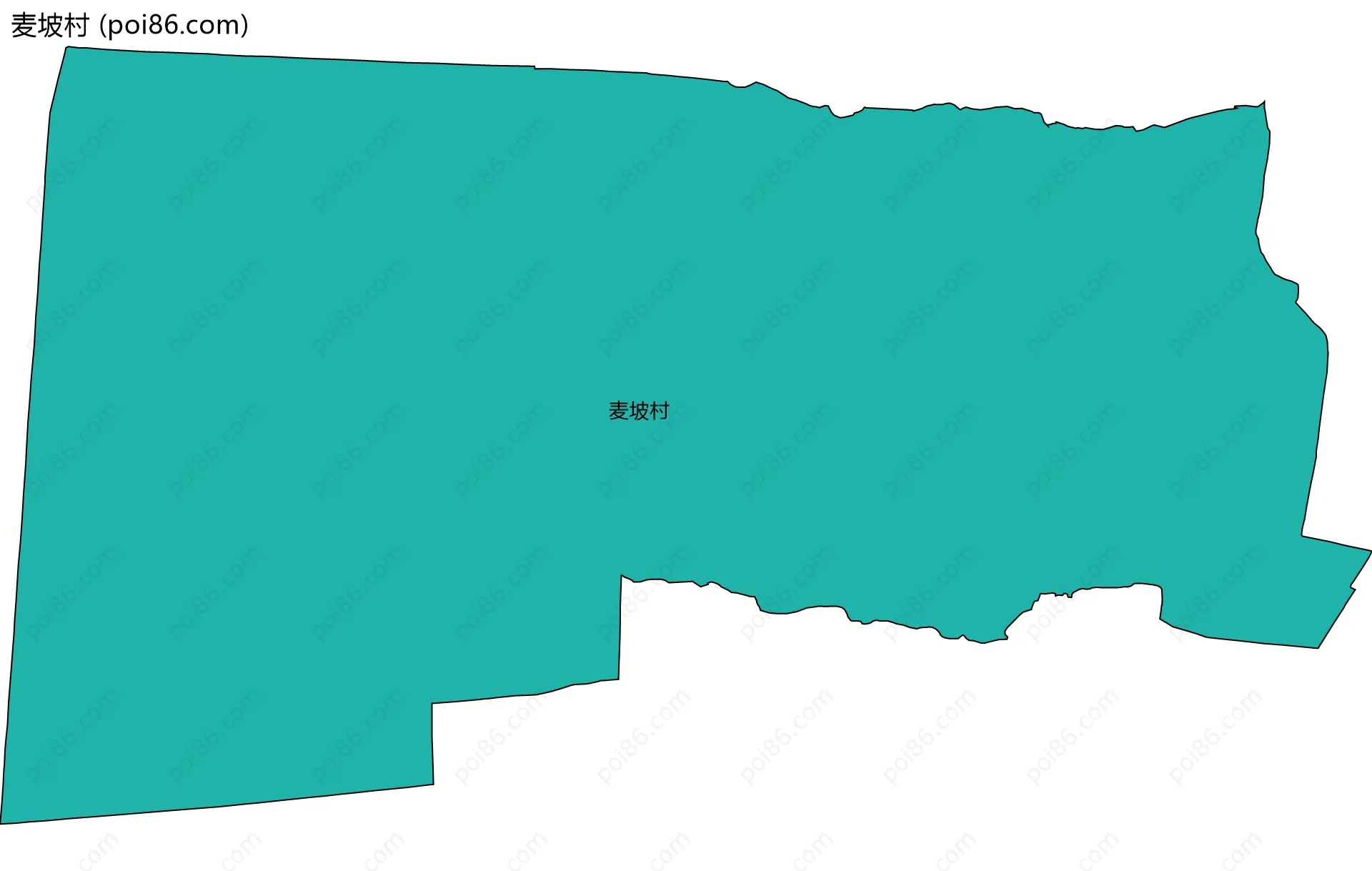 麦坡村边界地图
