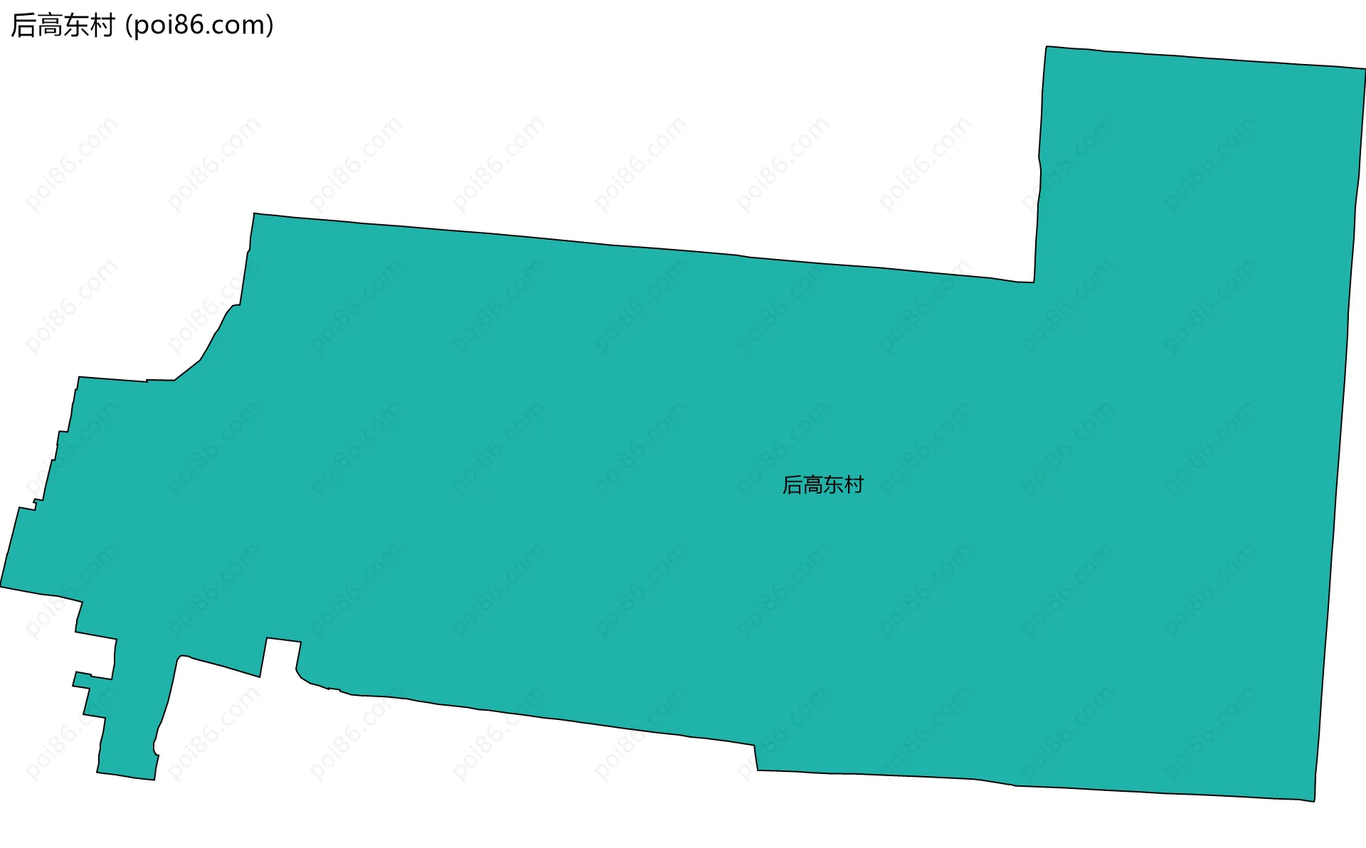 后高东村边界地图