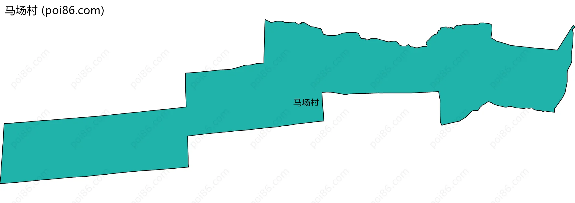 马场村边界地图