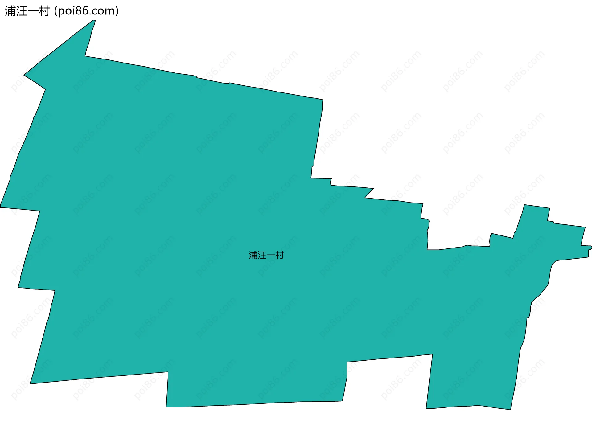 浦汪一村边界地图