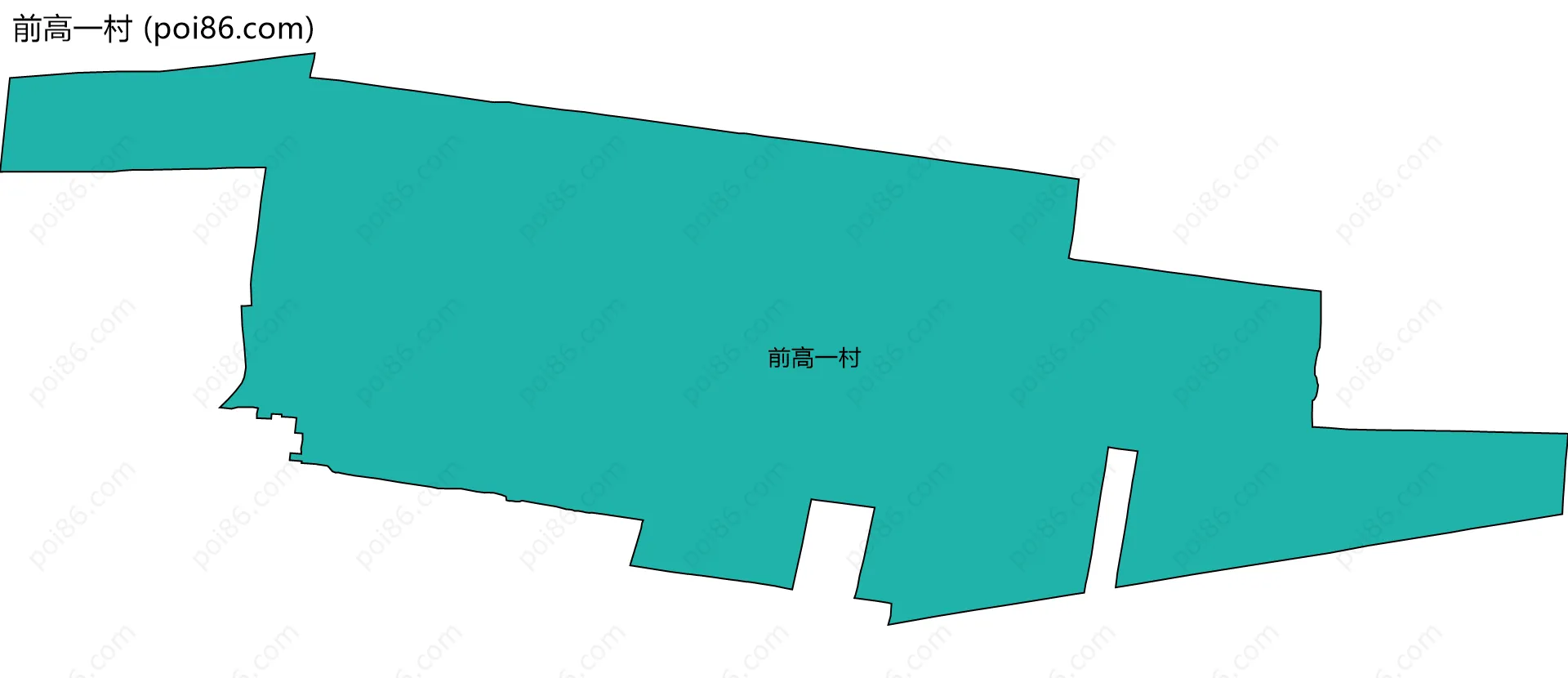 前高一村边界地图