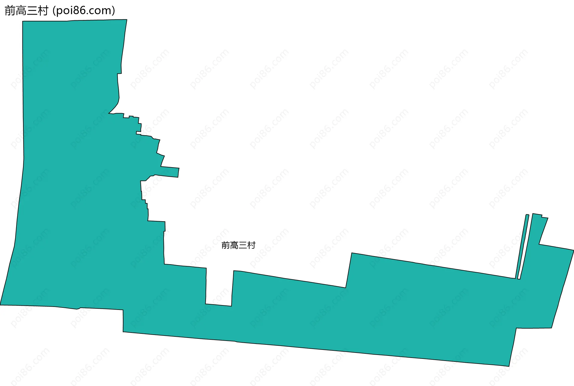 前高三村边界地图