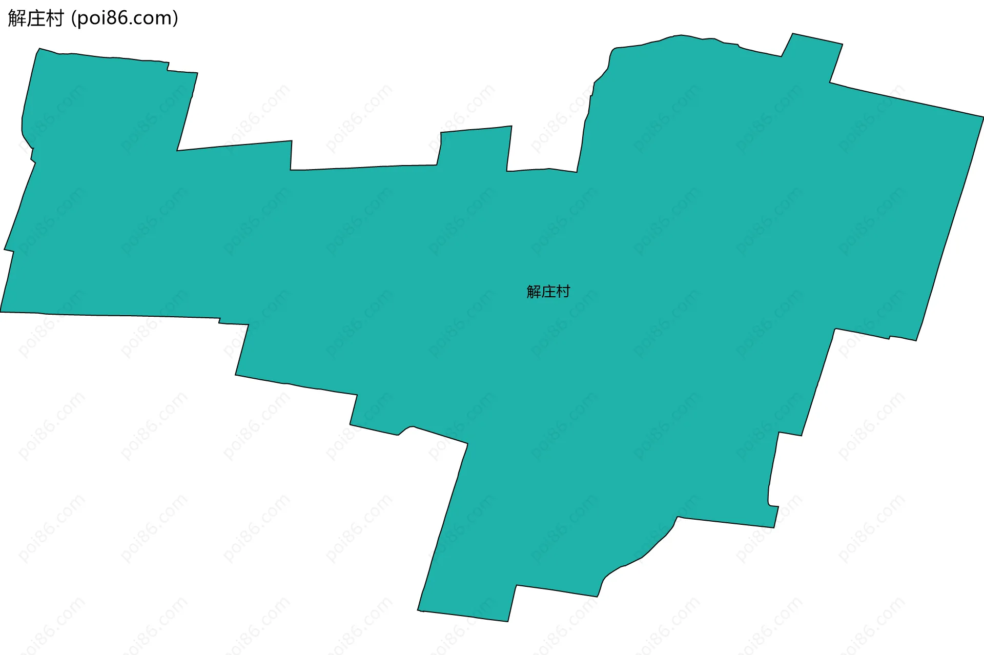 解庄村边界地图
