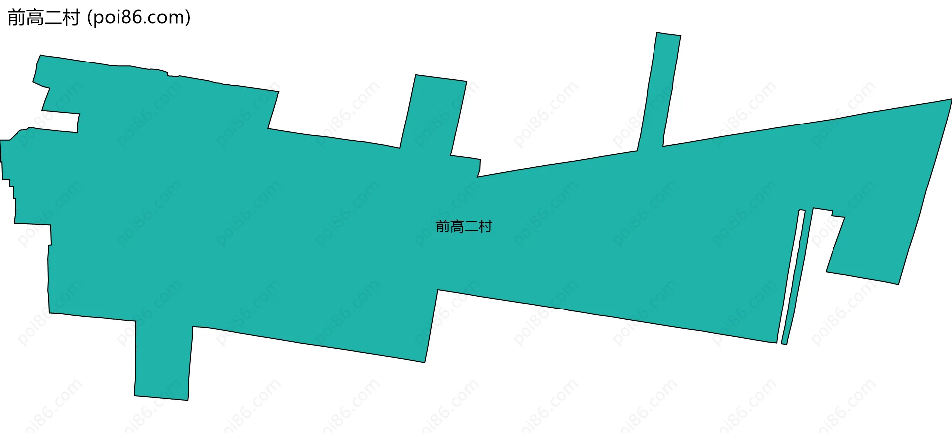 前高二村边界地图