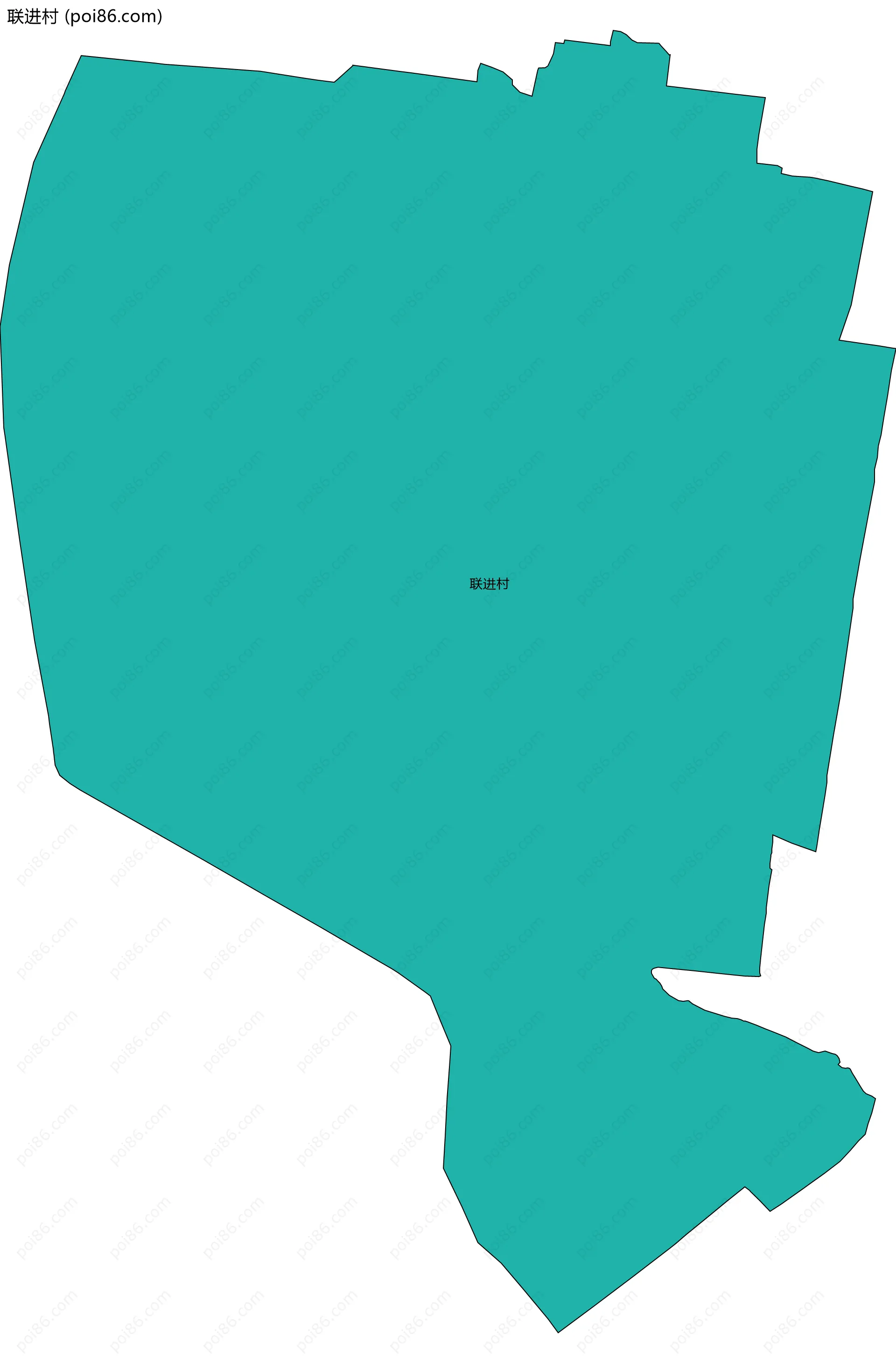 联进村边界地图