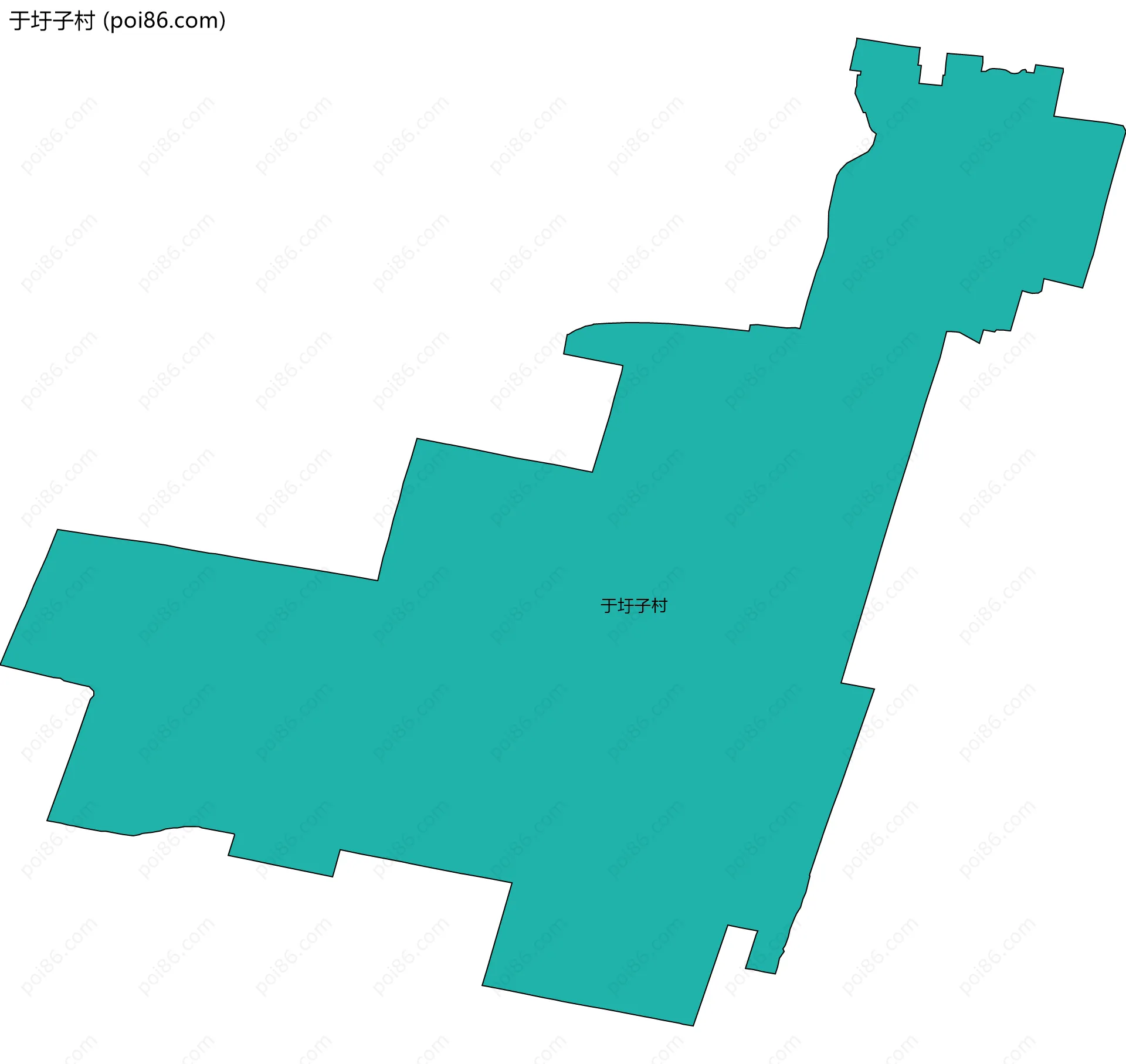 于圩子村边界地图