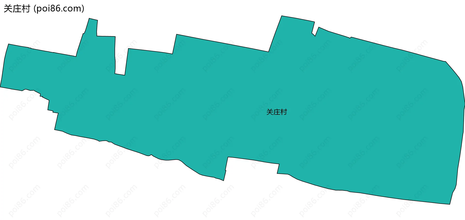 关庄村边界地图