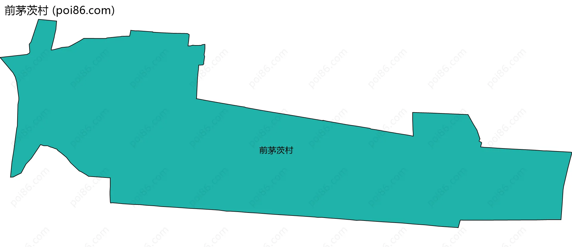 前茅茨村边界地图