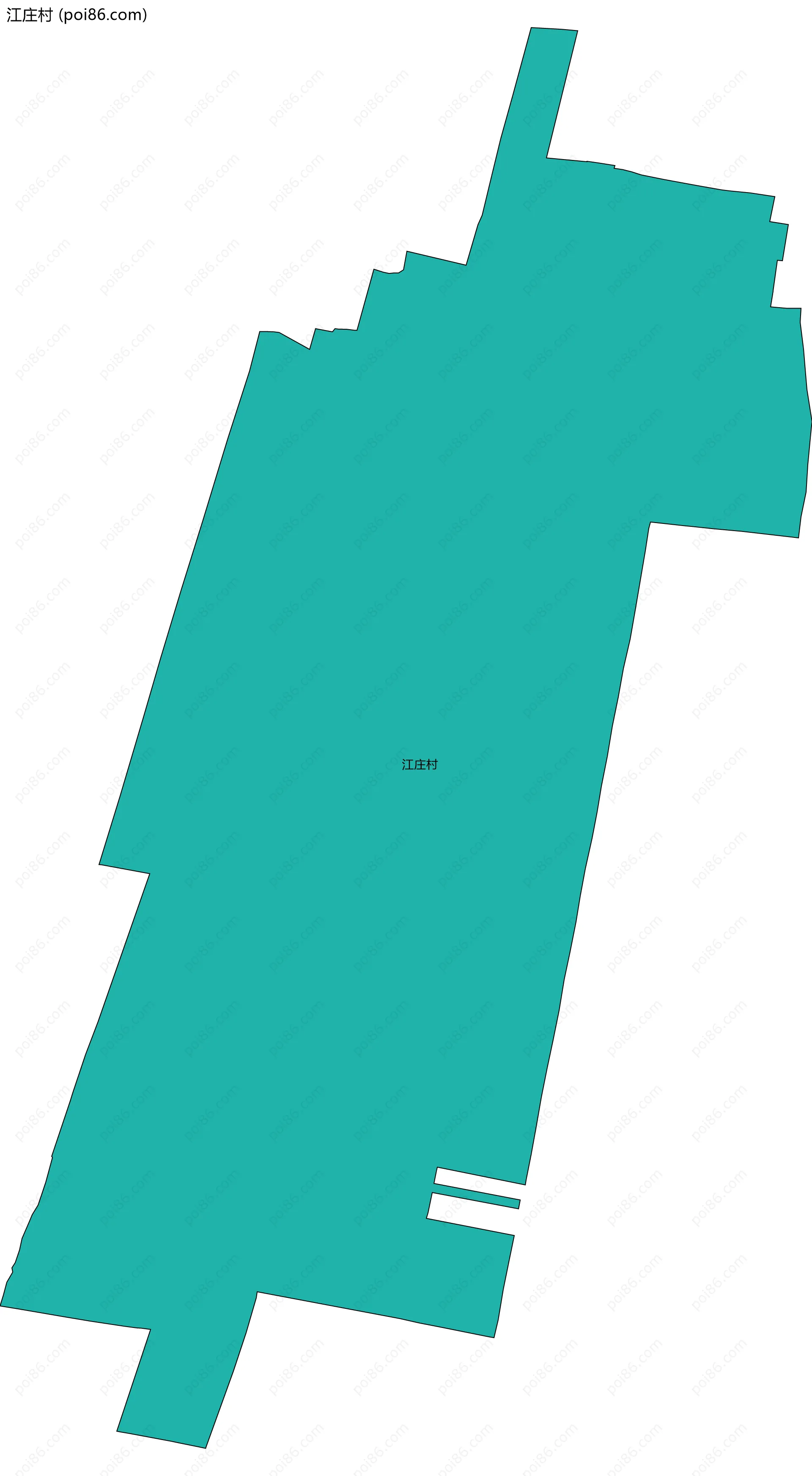 江庄村边界地图